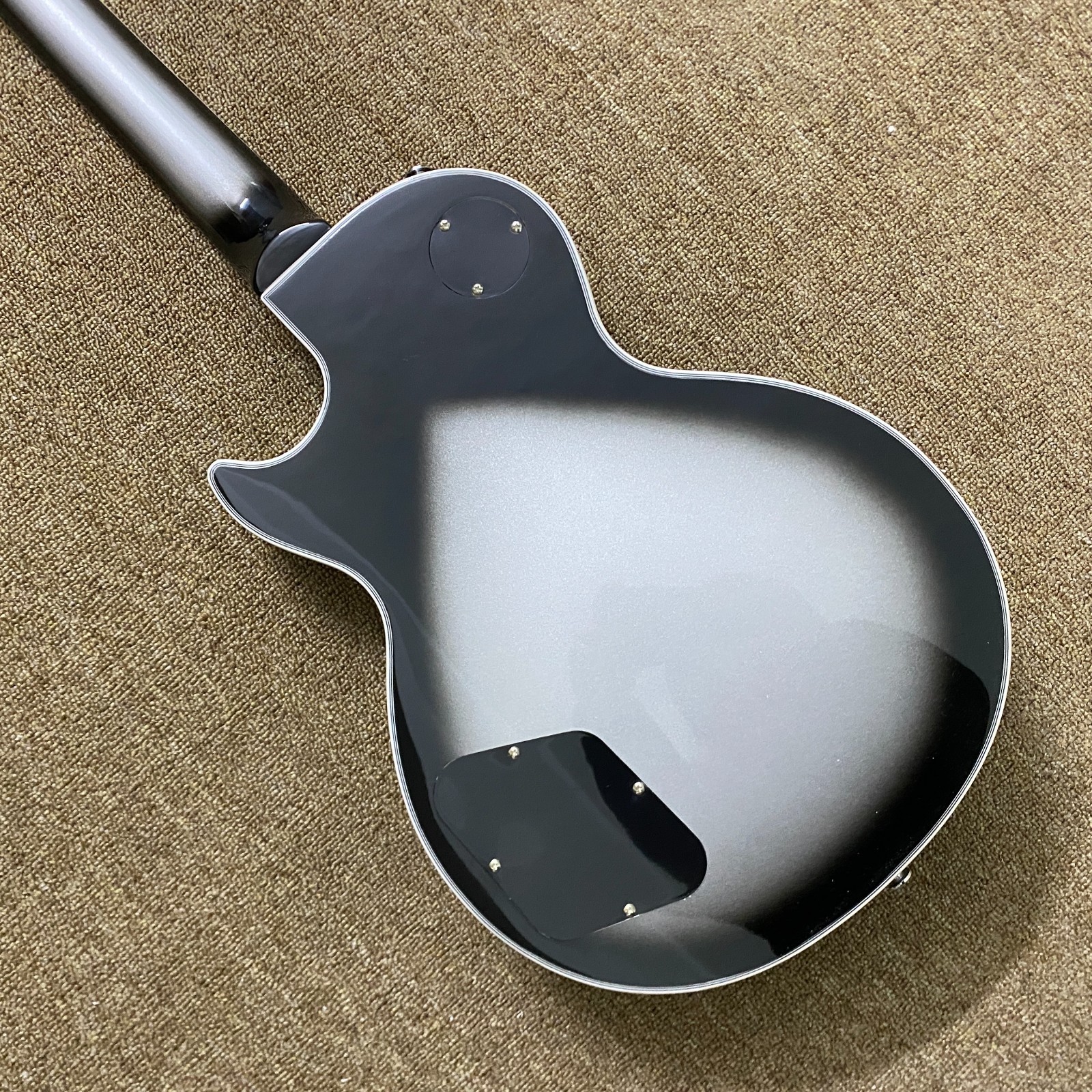 Custom LP Electric GuitarChrome plated hardware Carve Metal body Free Ship in US