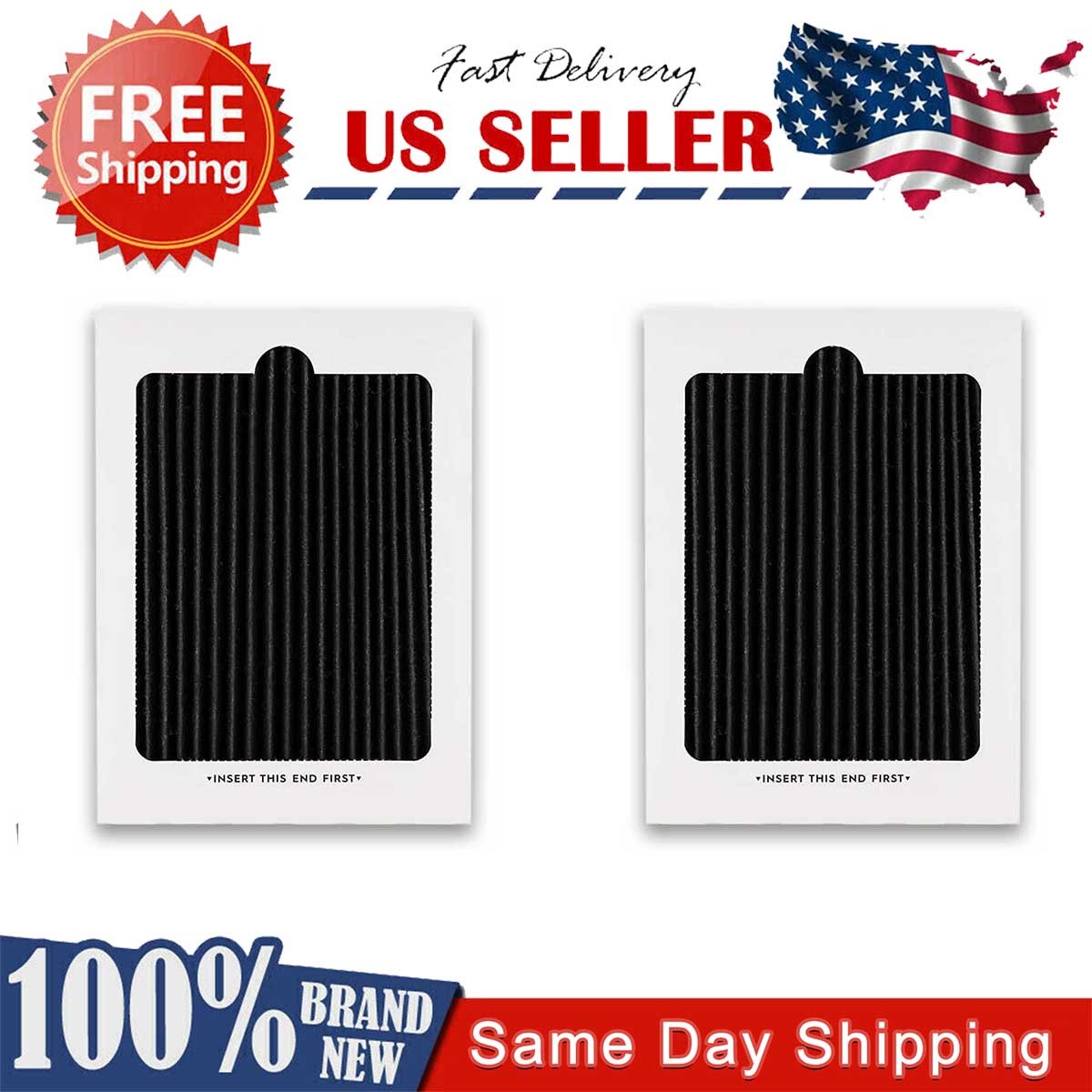 2 PACK Refrigerator Air Filter Replacement for Frigidaire PAULTRA Pure Air Ultra
