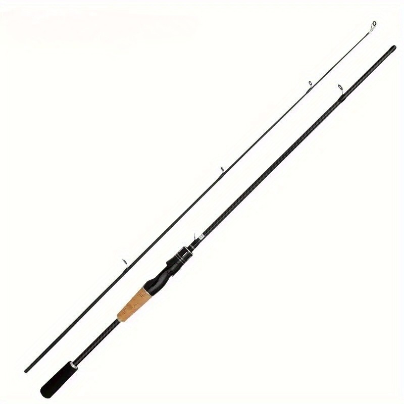 1PC Carbon Fiber Fishing Rod M Power 70.86in Light Wood Handle All Water