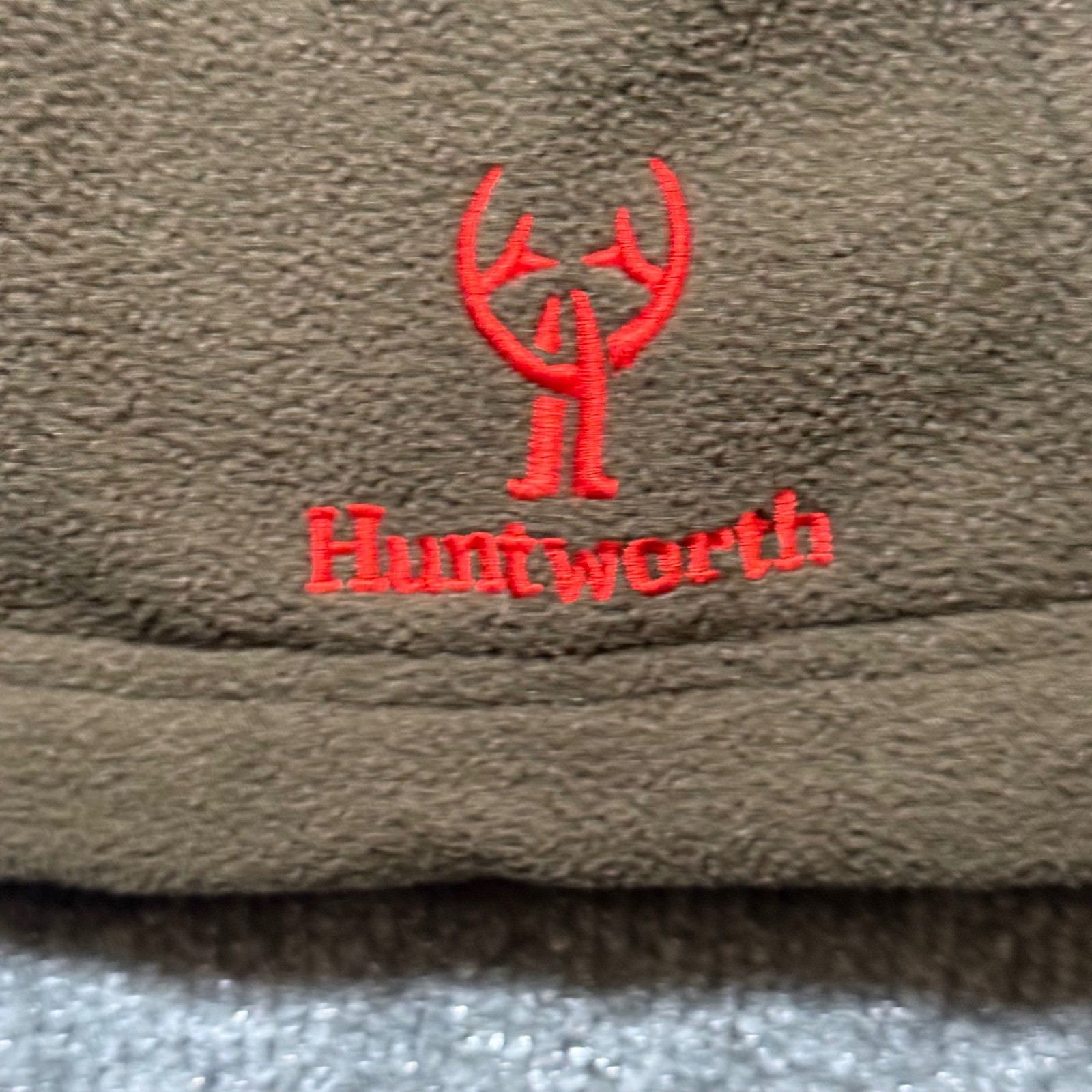 Huntworth Jacket Mens Extra Large Camo Fleece Outdoor Hunting Full Zip