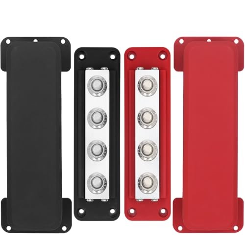 600A High Current Bus Bar Nickel Plated Copper Distribution Block Red&Black