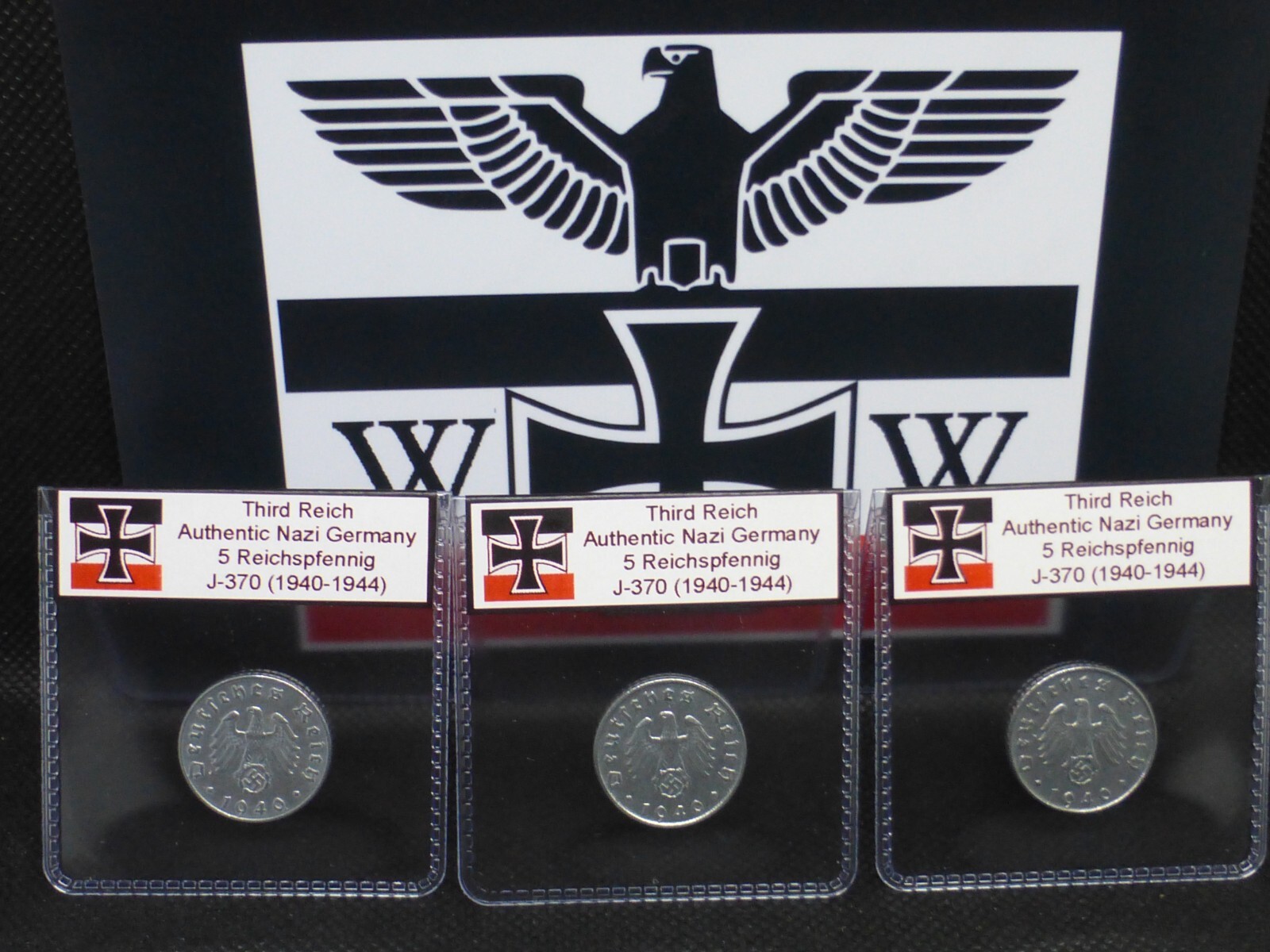 Nazi Germany WW2 Coin - 5 Reichspfennig Genuine Old Third Reich Rare Zinc Issue