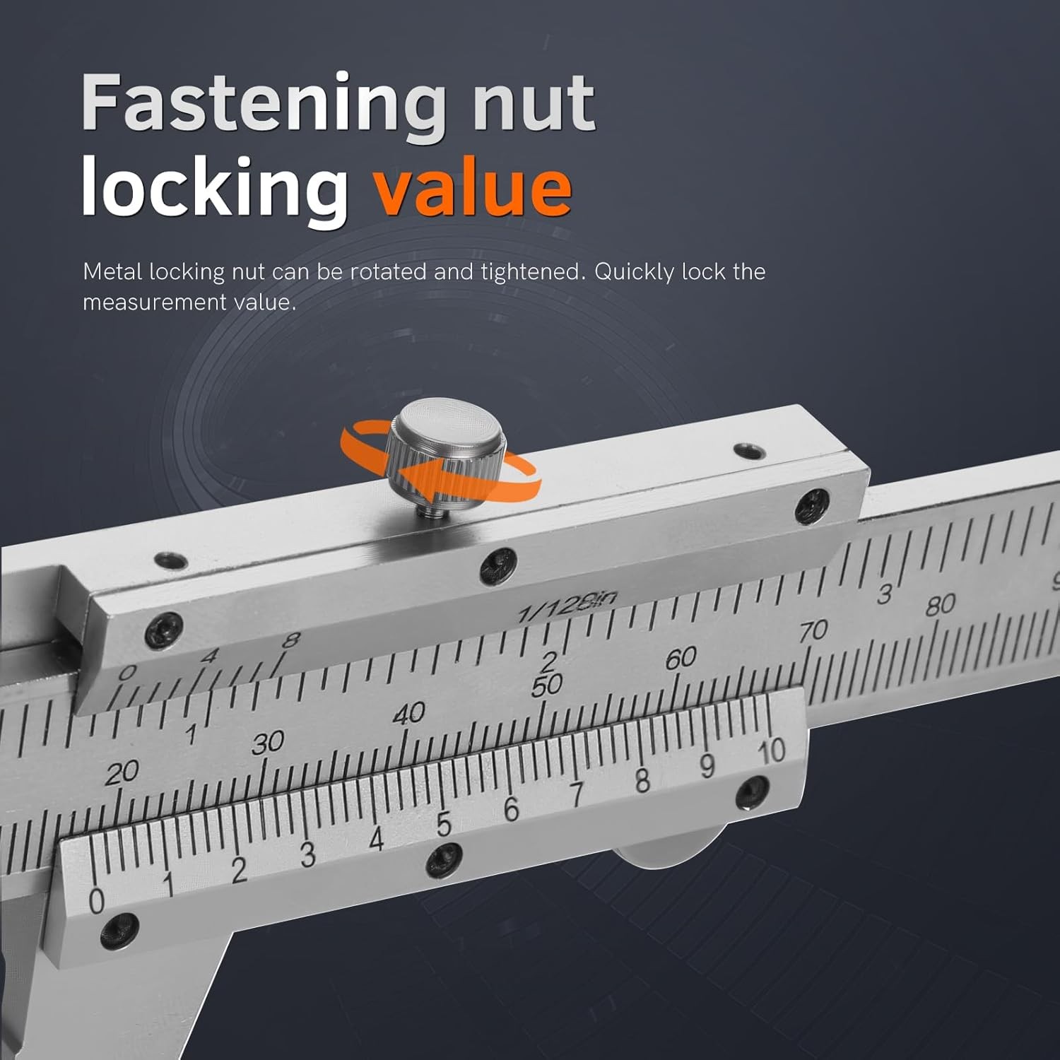 6-Inch/150Mm Vernier Caliper Measuring Tool, Fractional Calipers, High-Hardness