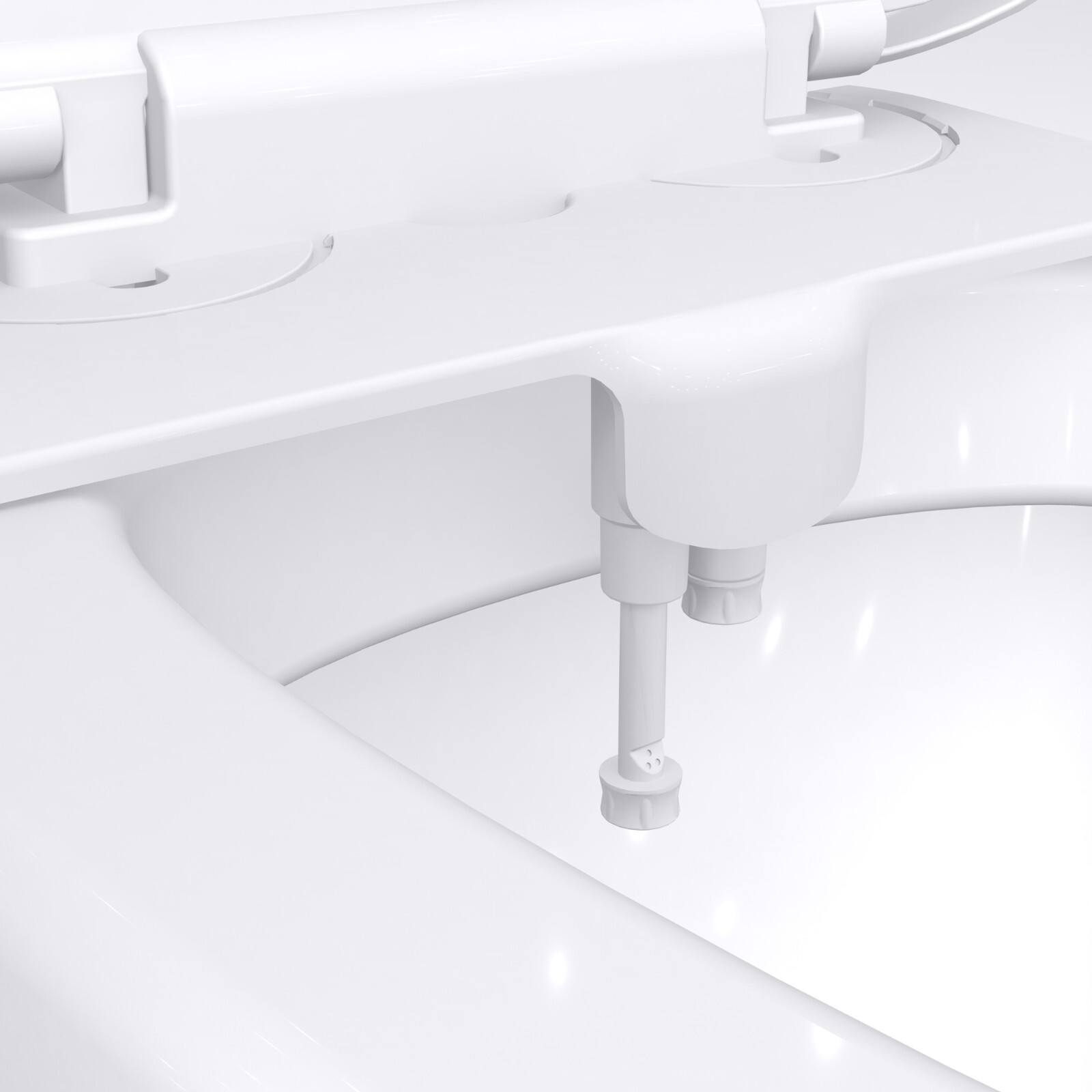 Bidet Non Electric Toilet Seat Attachment with Dual Nozzle (OEM ODM available)