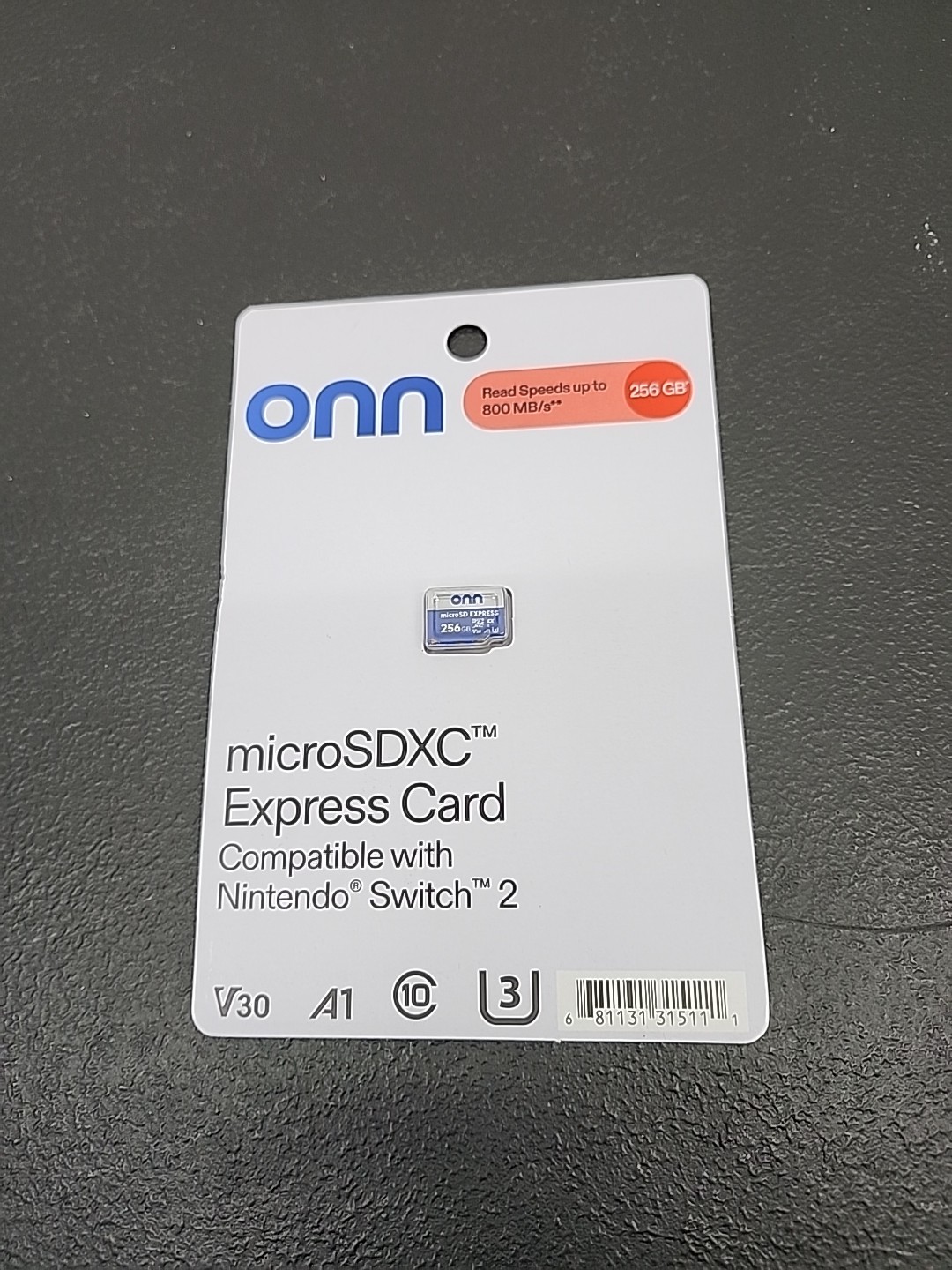 Onn 256GB Micro SDXC Express Card Compatible With Nintendo Switch 2 Brand New