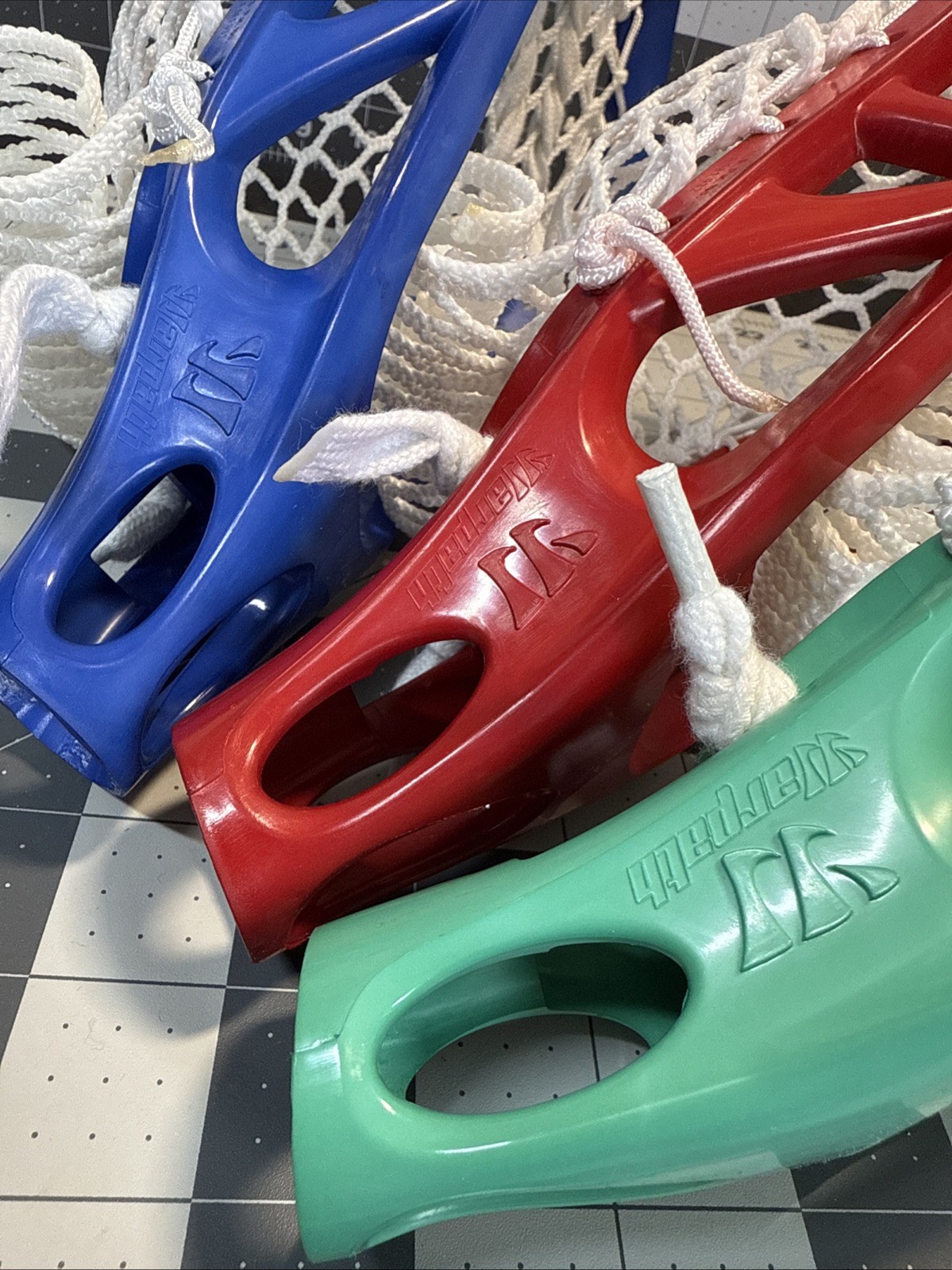 Warrior Warpath Custom Box Pinched and Dyed Lacrosse Head RGB Lot