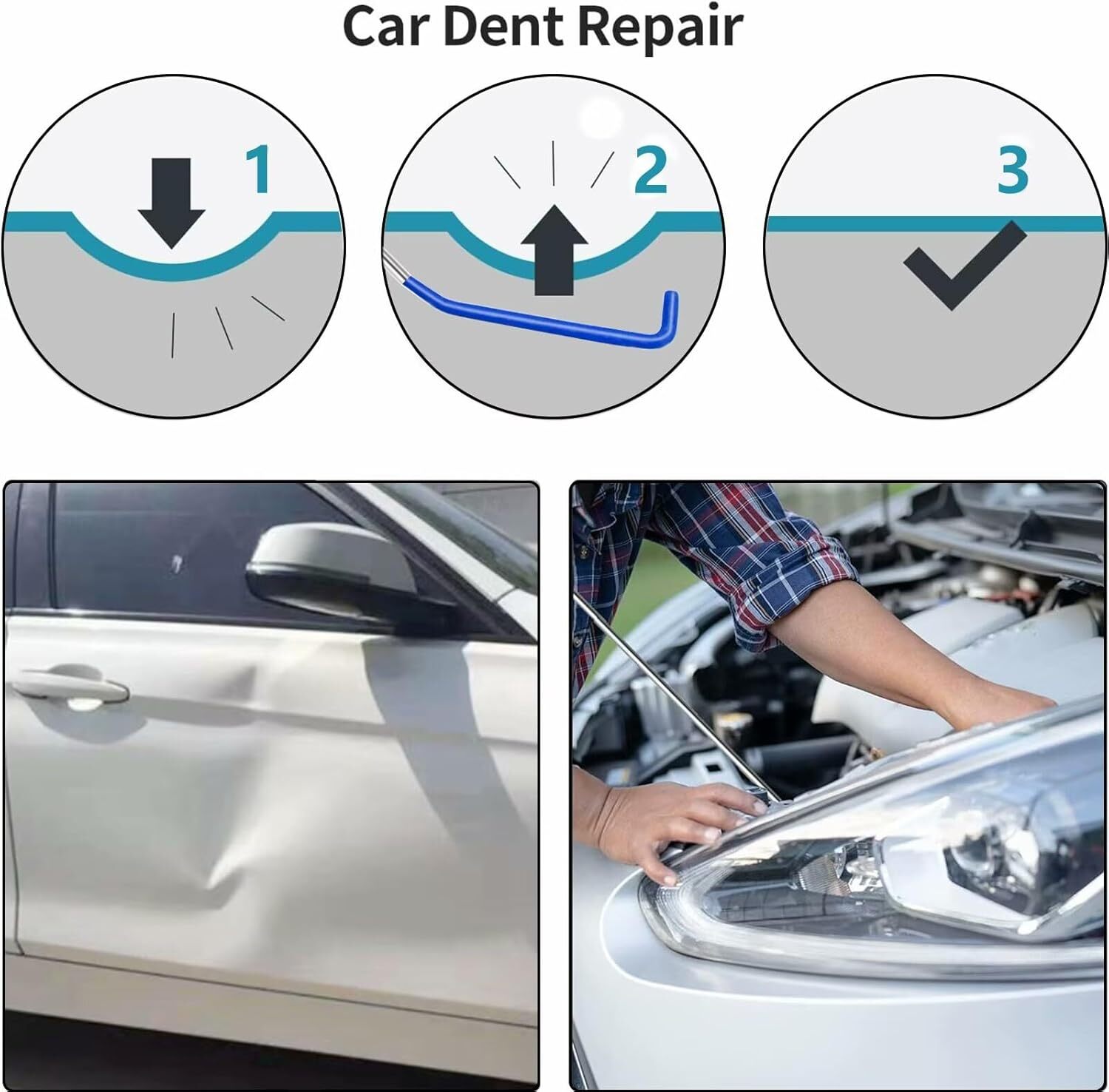 23 Pcs Emergency Car Unlock Tool Kit, Vehicle Repair Lock Out Set