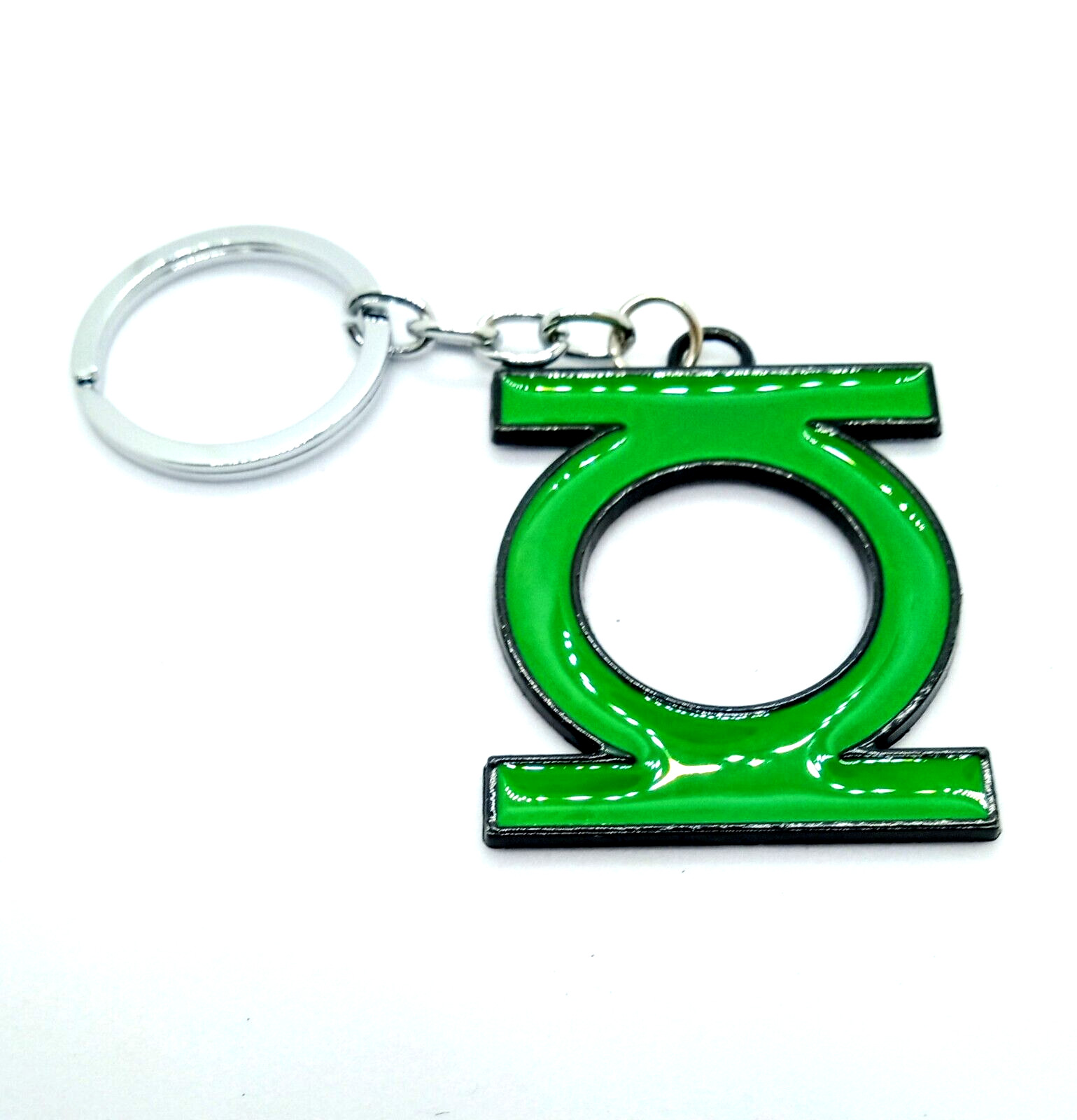 GREEN LANTERN KEYCHAIN Superhero Logo DC Comics DieCut Pendant Key Chain/Keyring