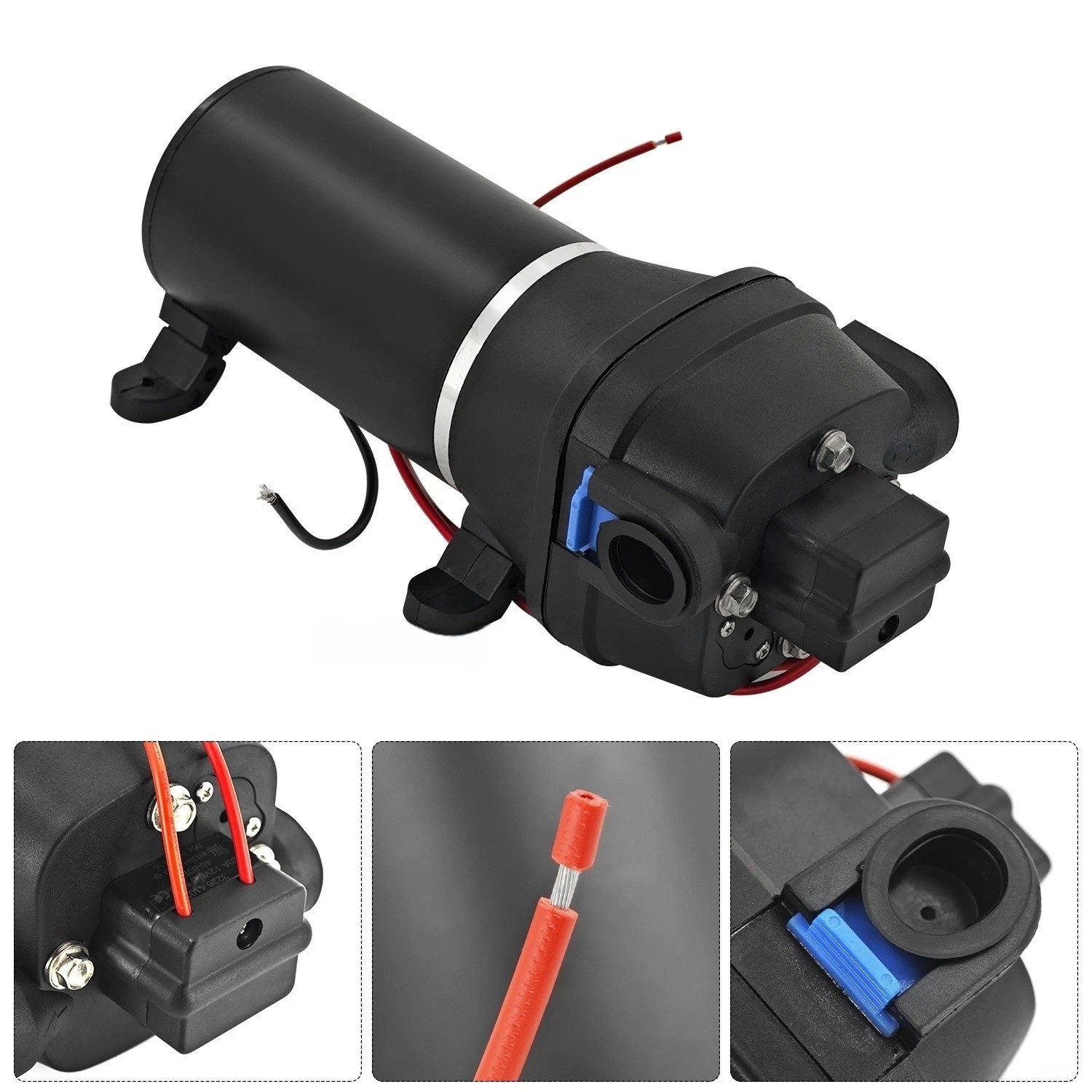 04325143A DC 12V Heavy Duty Deck Wash Pump 40 PSI 4.5 GPM For Flojet