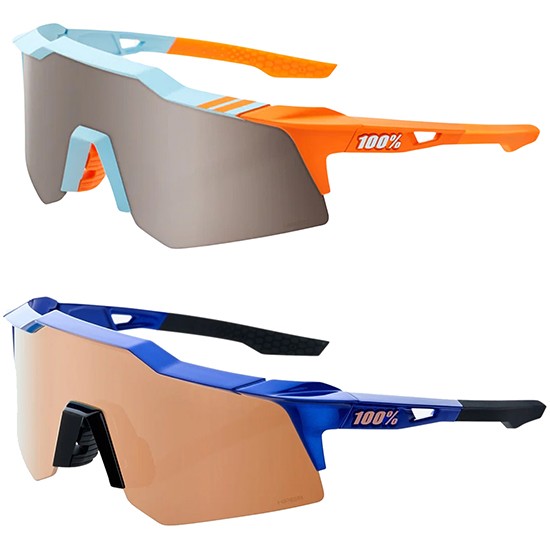 100% Speedcraft XS HiPER Semi-Rimless Shield Wrap Sunglasses 60009 Made In Korea