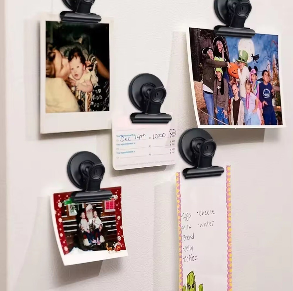 10‑Pack Heavy‑Duty Magnetic Clips – Strong Refrigerator Magnet Clips for Home