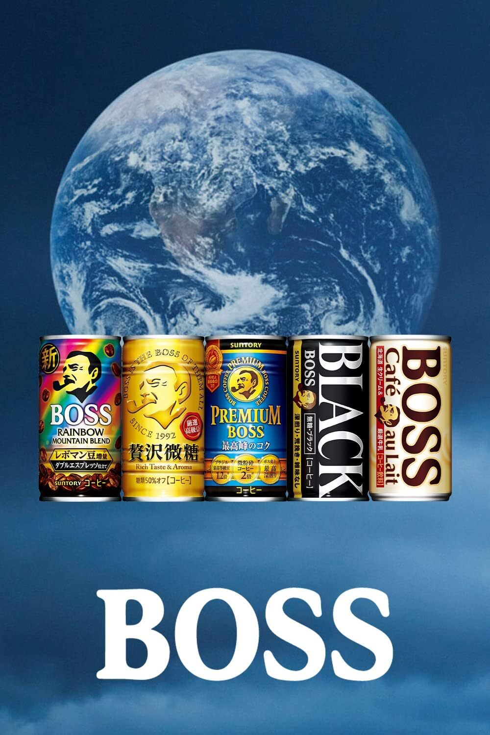 Suntory Boss Coffee (185 g x 10 Cans), Popular Japanese Drink, Made in Japan