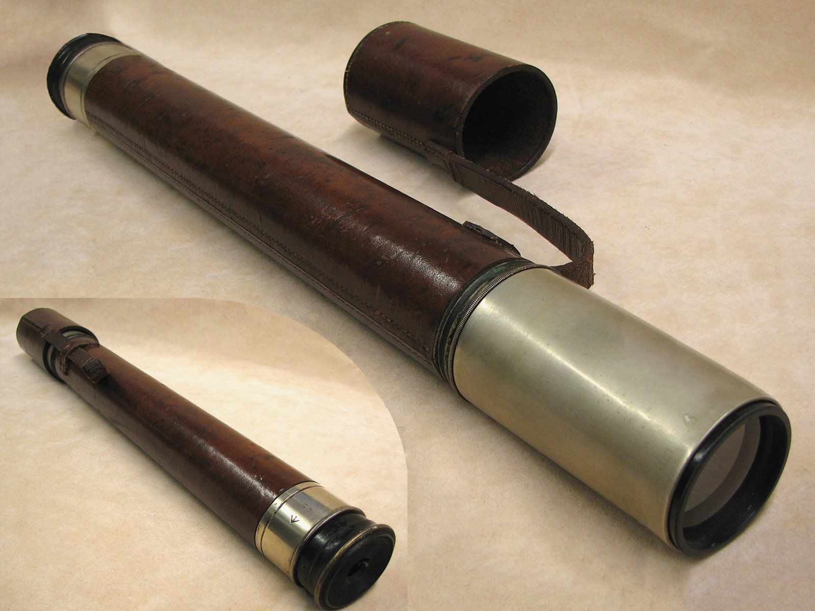 WW2 Ottway Royal Navy Officer of the Watch naval telescope Pattern 373