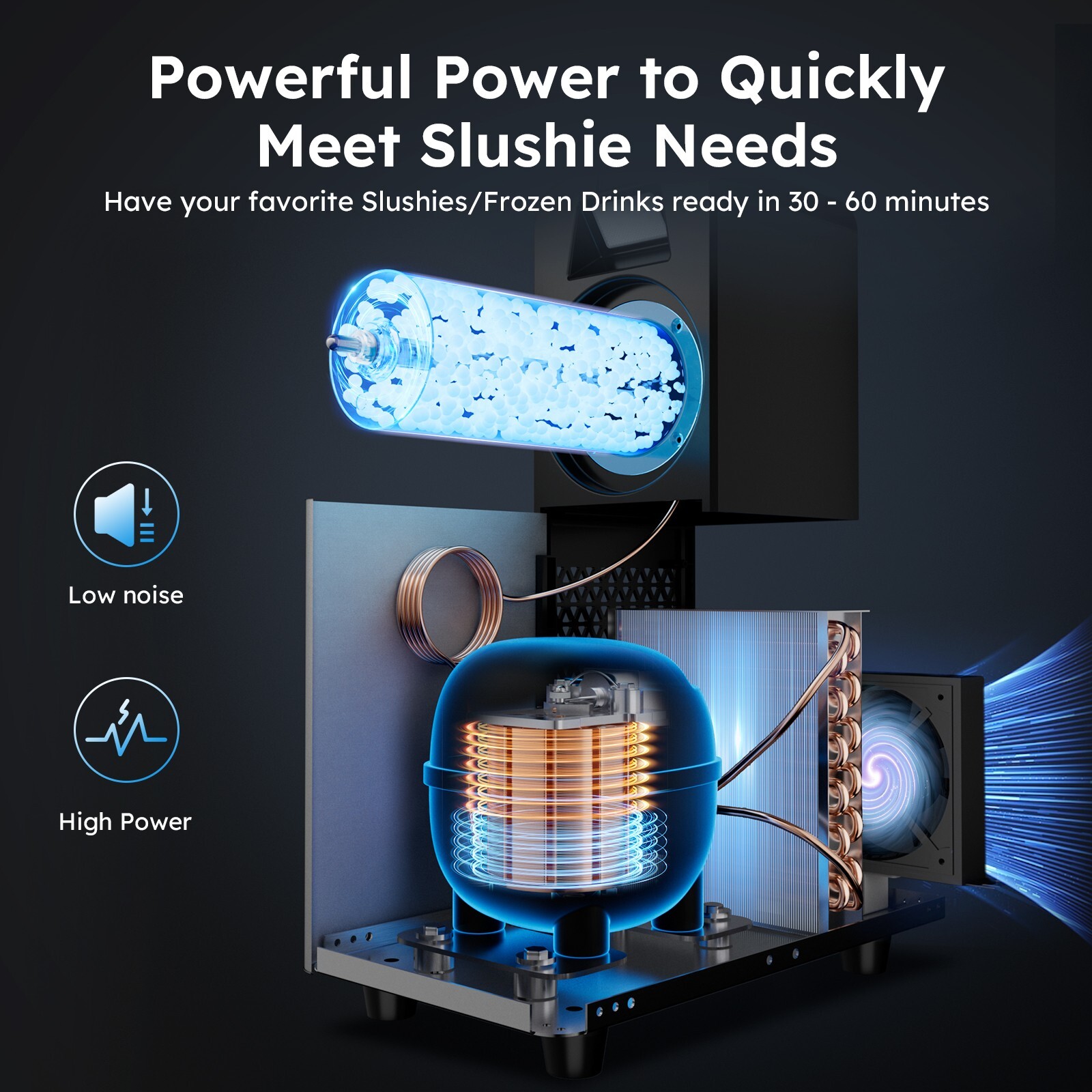 Commercial Slushy Machine, 3L Frozen Drink Machine, 230W Margarita Machine