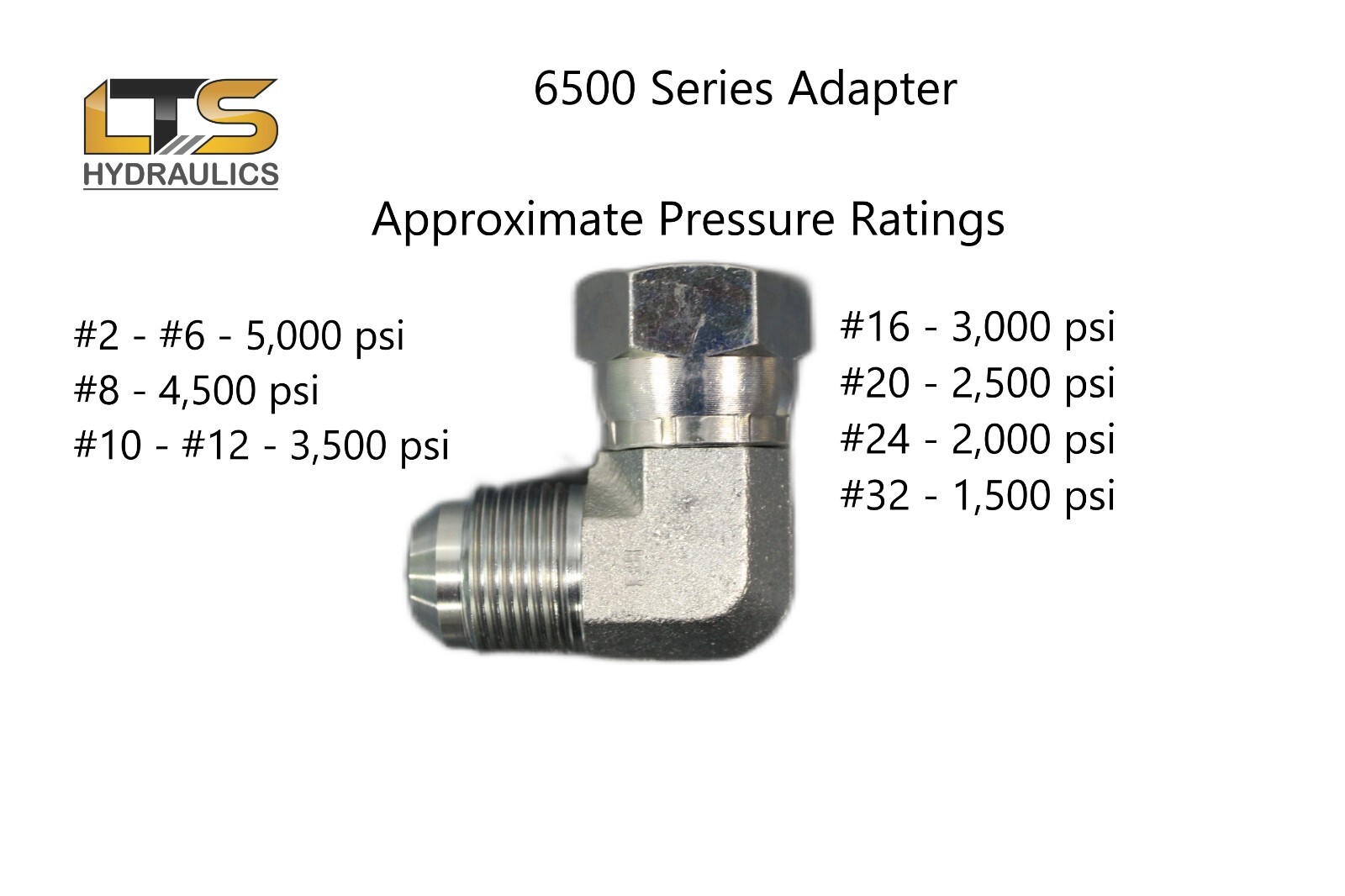 3/8" Male JIC x 3/8" Female JIC Swivel 90° Steel Adapter 6500-06-06