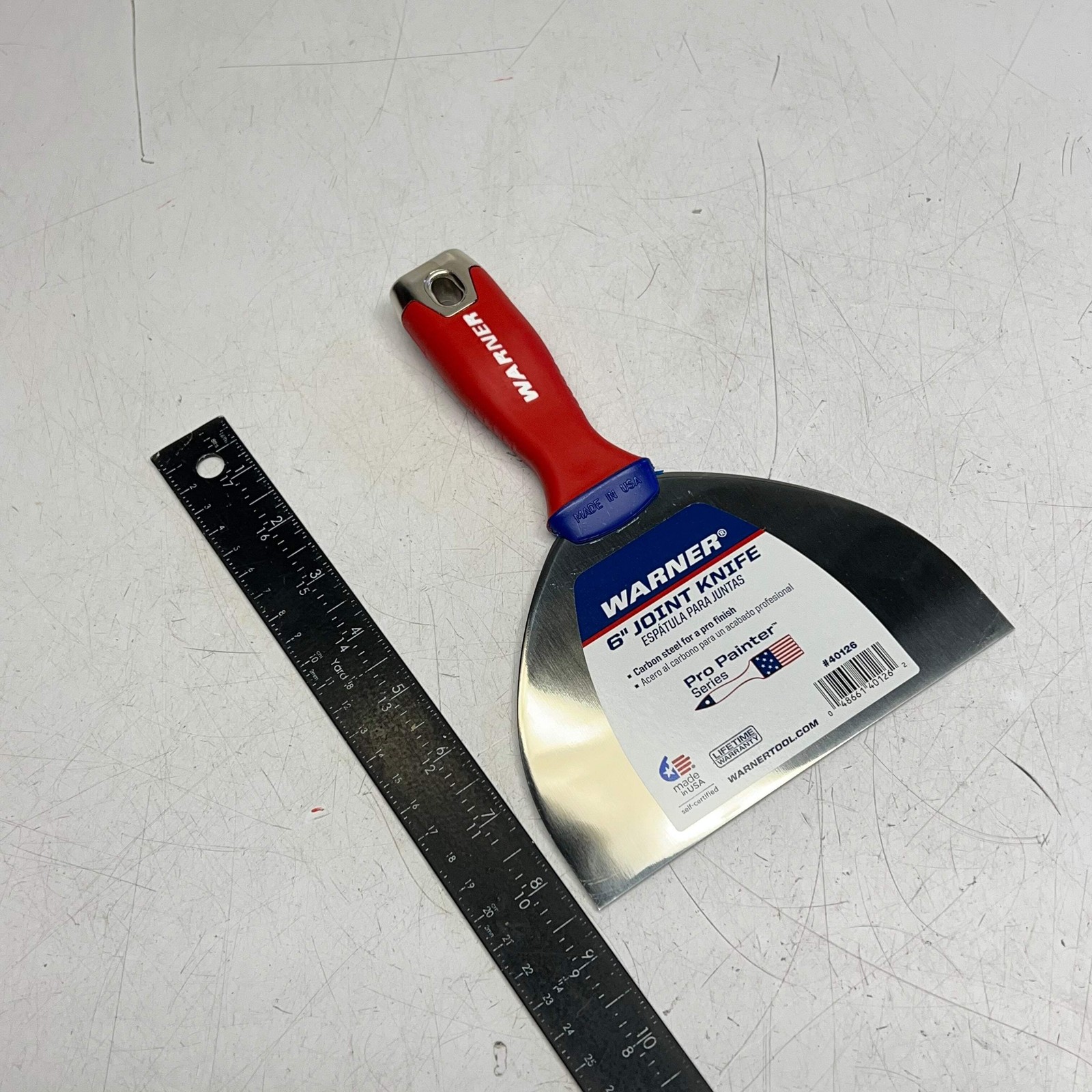 WARNER (2 PACK) Pro Painter Series Finish Joint Knife 6" Red/Blue 40126