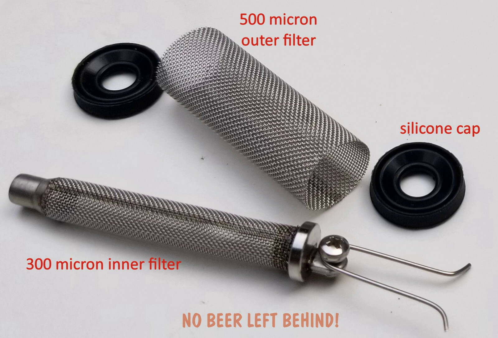 FLOTit 2.0 NO BEER LEFT BEHIND! Floating Dip Tube w/ Double Filter Inlet or DFI