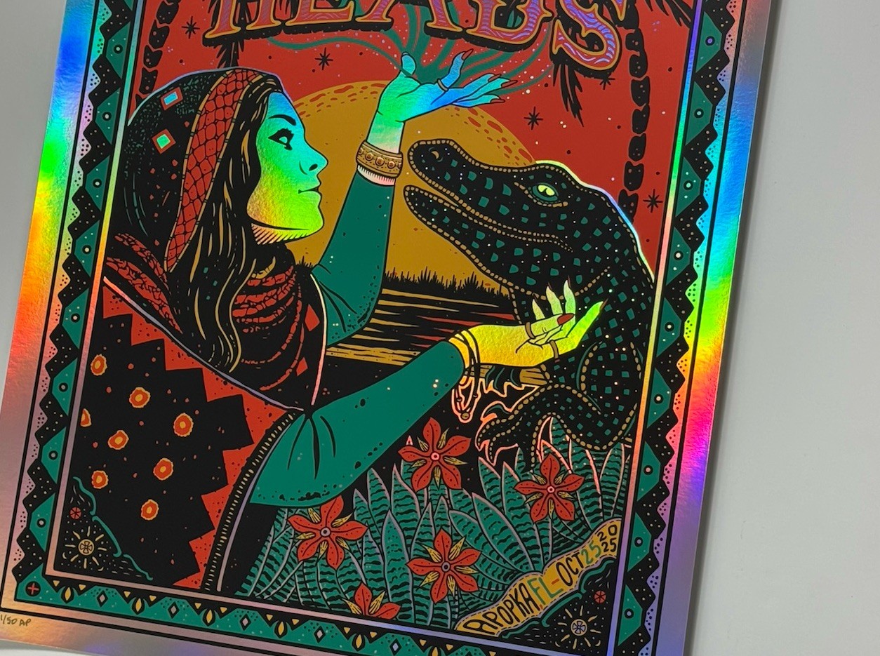 Dirty Heads Poster Apopka Amp FL 2025 Silkscreen #’d X/50 Dave Foral Signed FOIL