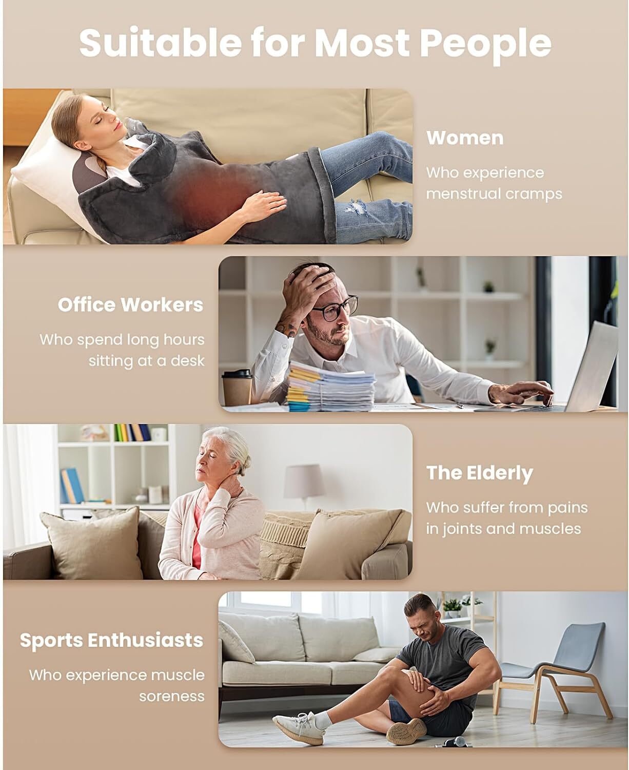 BOB AND BRAD Heating Pad for Neck and Shoulder Full Body Electric Heating Pad