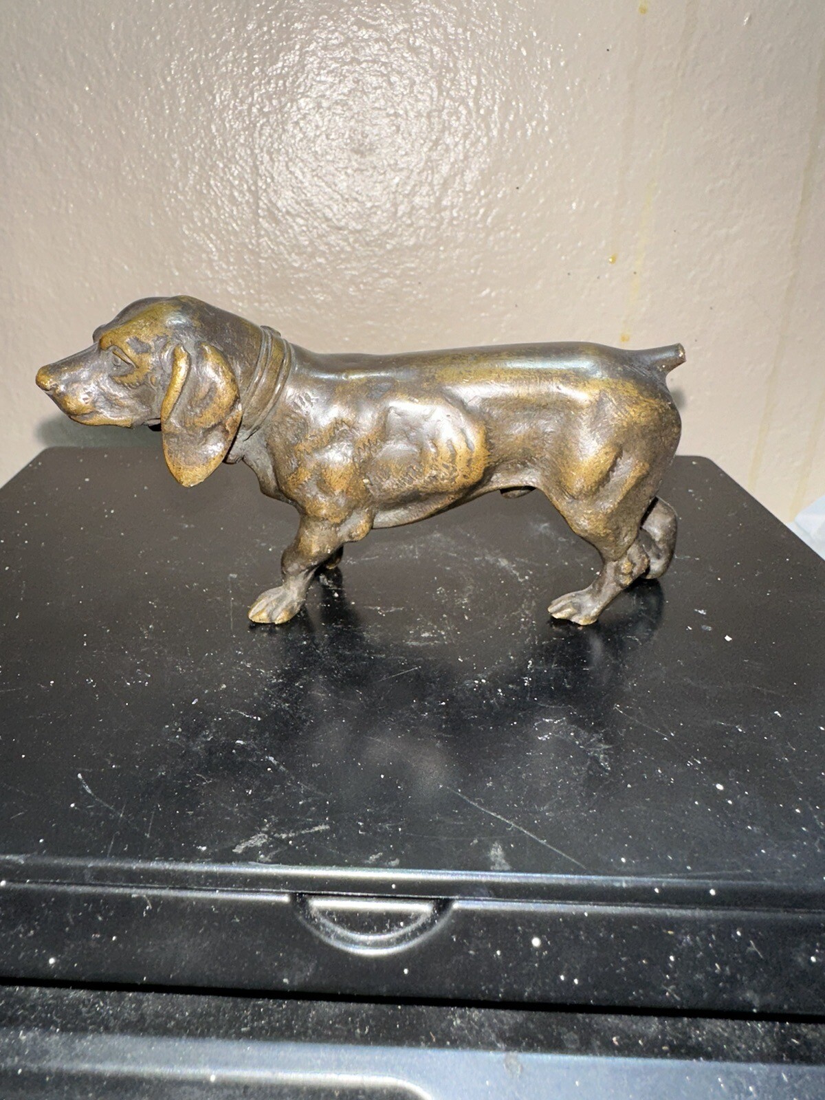 Wonderful Antique Bronze Dog