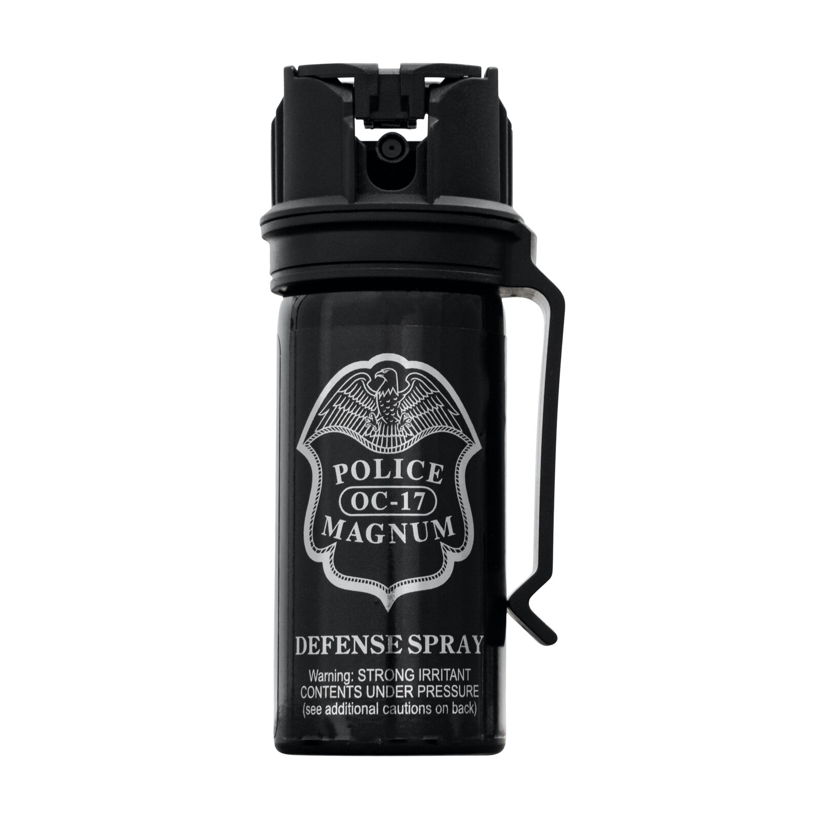 Police Magnum Pepper Spray 2 PCK 2oz Stream Flip Top Belt Clip Self Defense OC
