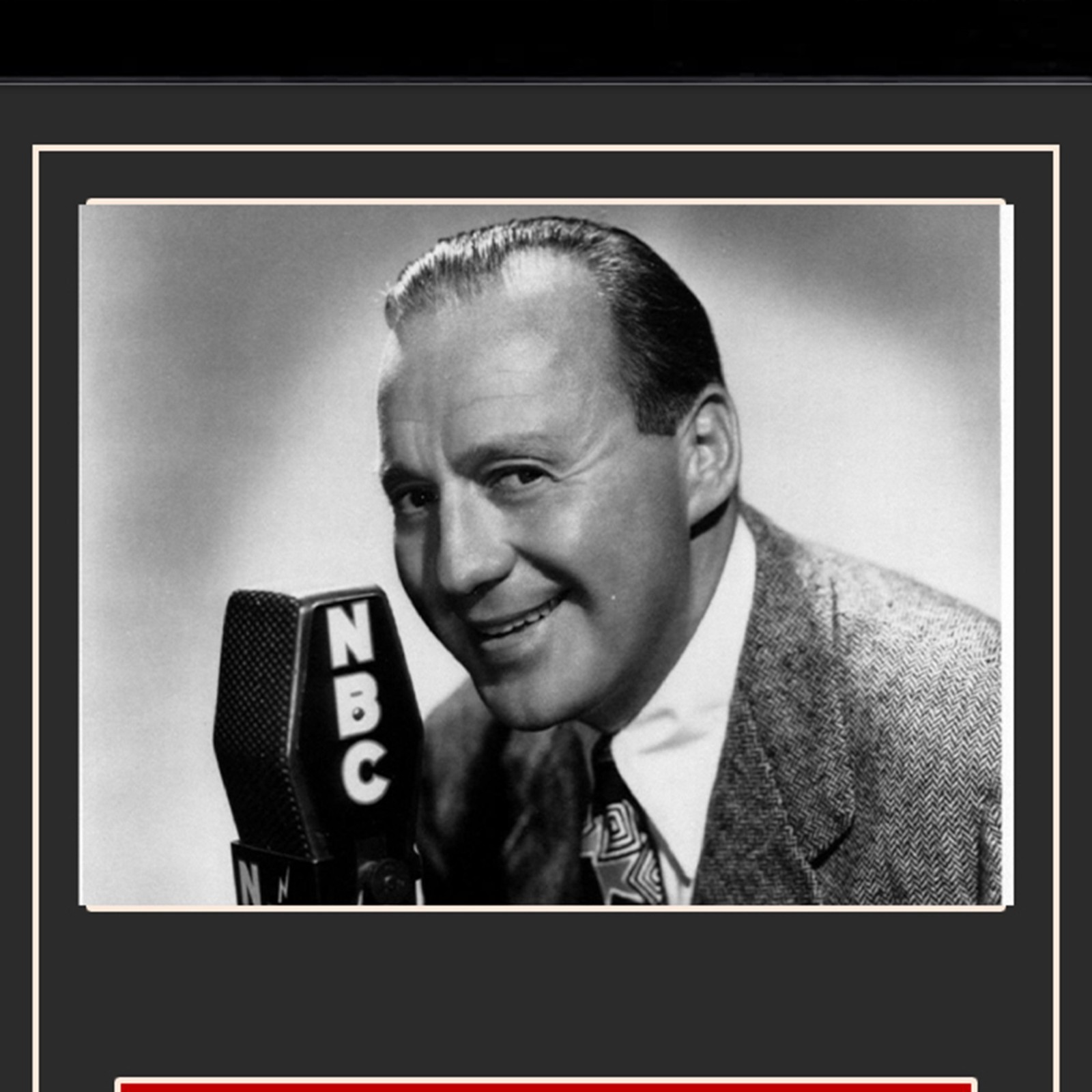 Jack Benny Signed Cancelled Check Framed Display