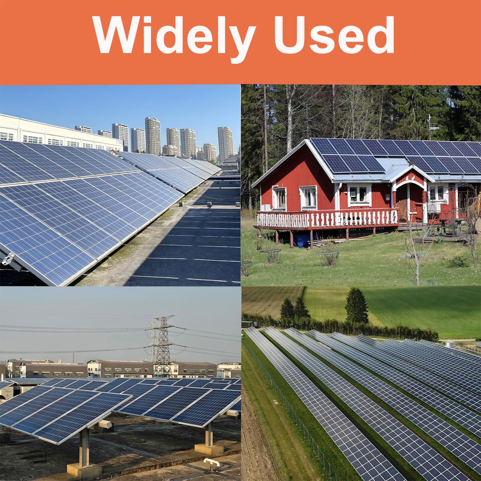 50ft Black+Red 10AWG Solar Panel Extension Cable Flexible PV Wire w/ Connectors