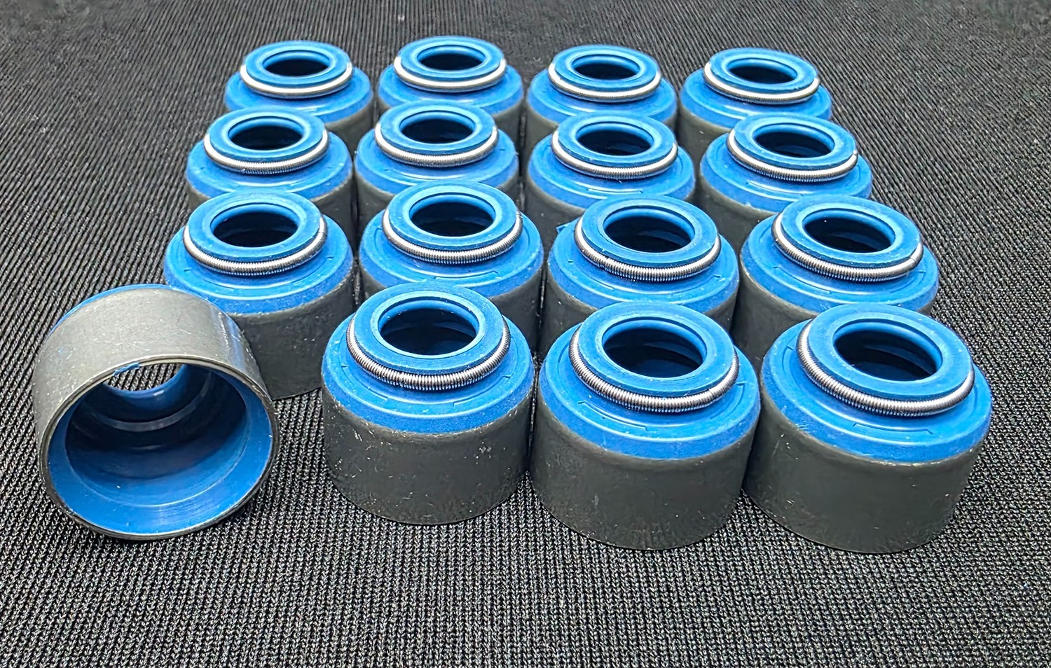 .530"x 11/32" Viton Valve Stem Seals-Metal Clad, .670" OD, SBC, BBC, SBF, SET/16