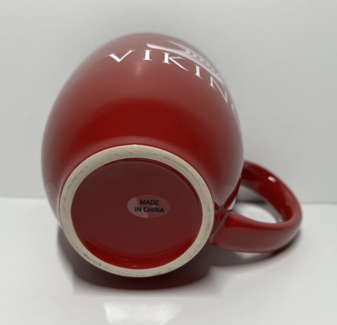 Viking Cruise Line Red Coffee Tea Mug Cup Drinkware Big 14oz NEW
