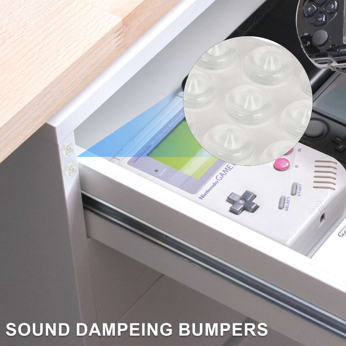 50-300pcs Drawer Rubber Bumpers Pads Clear Cabinet Door Dots Self Adhesive Feet