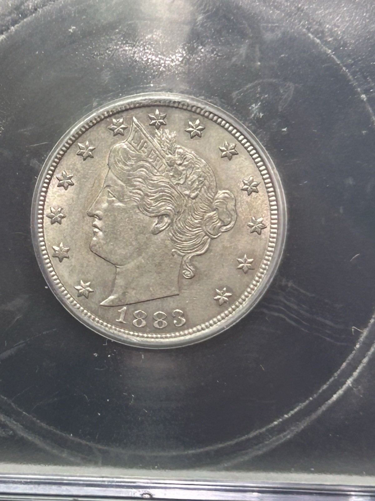 SASA 1883 Liberty V Nickel No Cents MS62 ICG