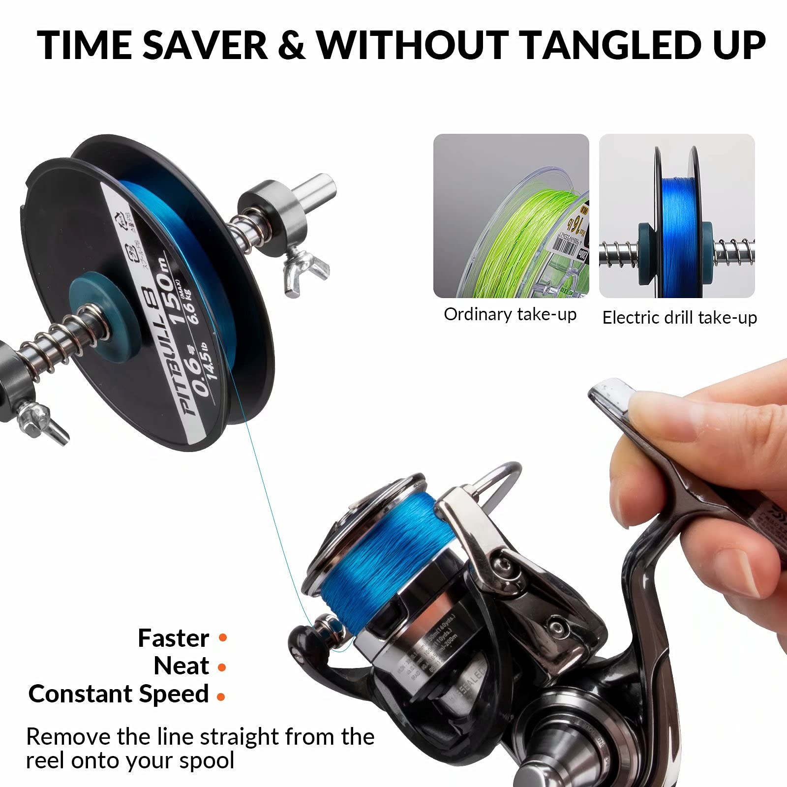 THKFISH Fishing Line Spooler Winder Accessories Adjustable Stable Portable /