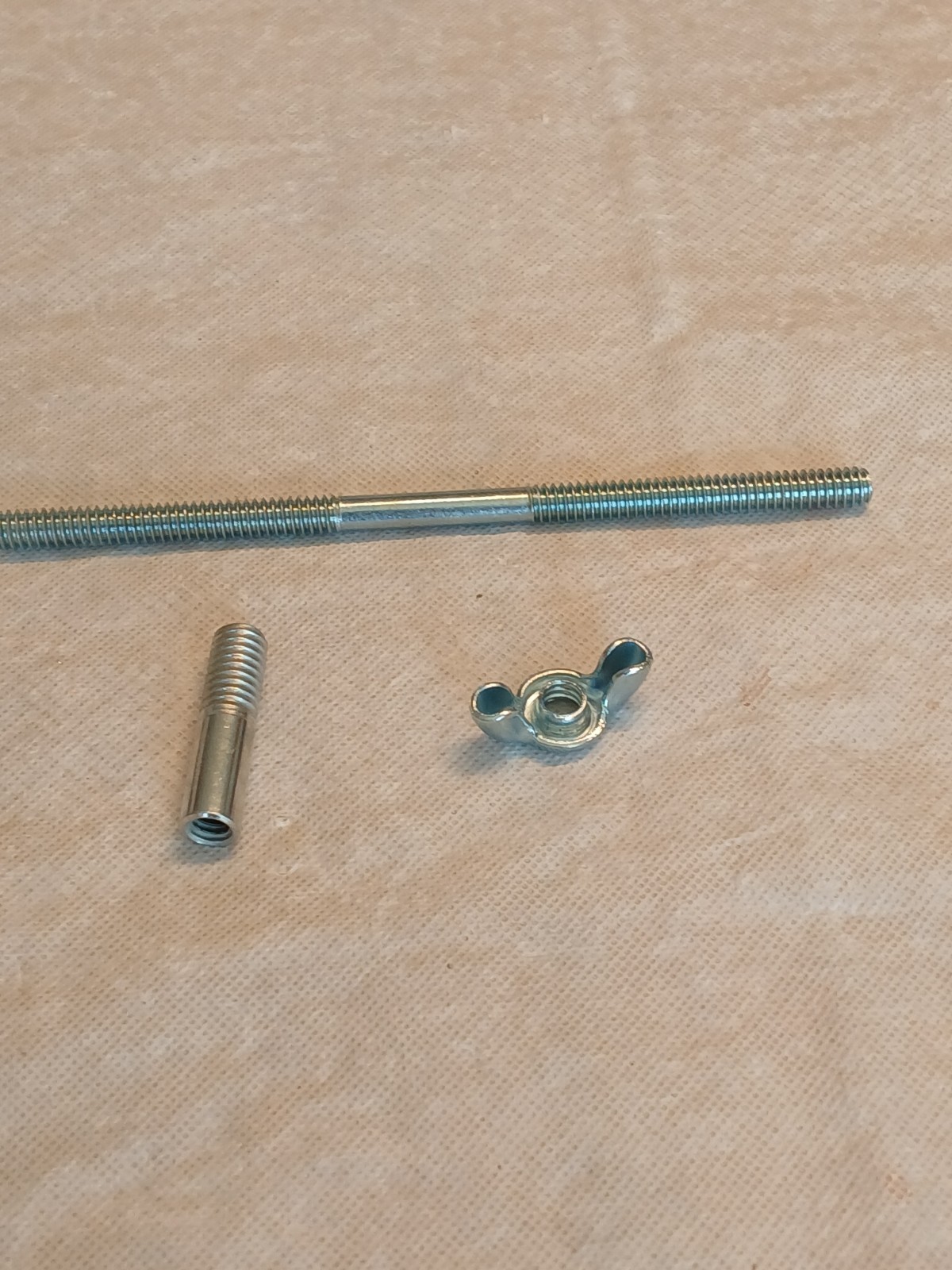 5" Air Cleaner Stud with 5/16" Adaptor 1/4' -20 wing nut Holley Edelbrock Carb