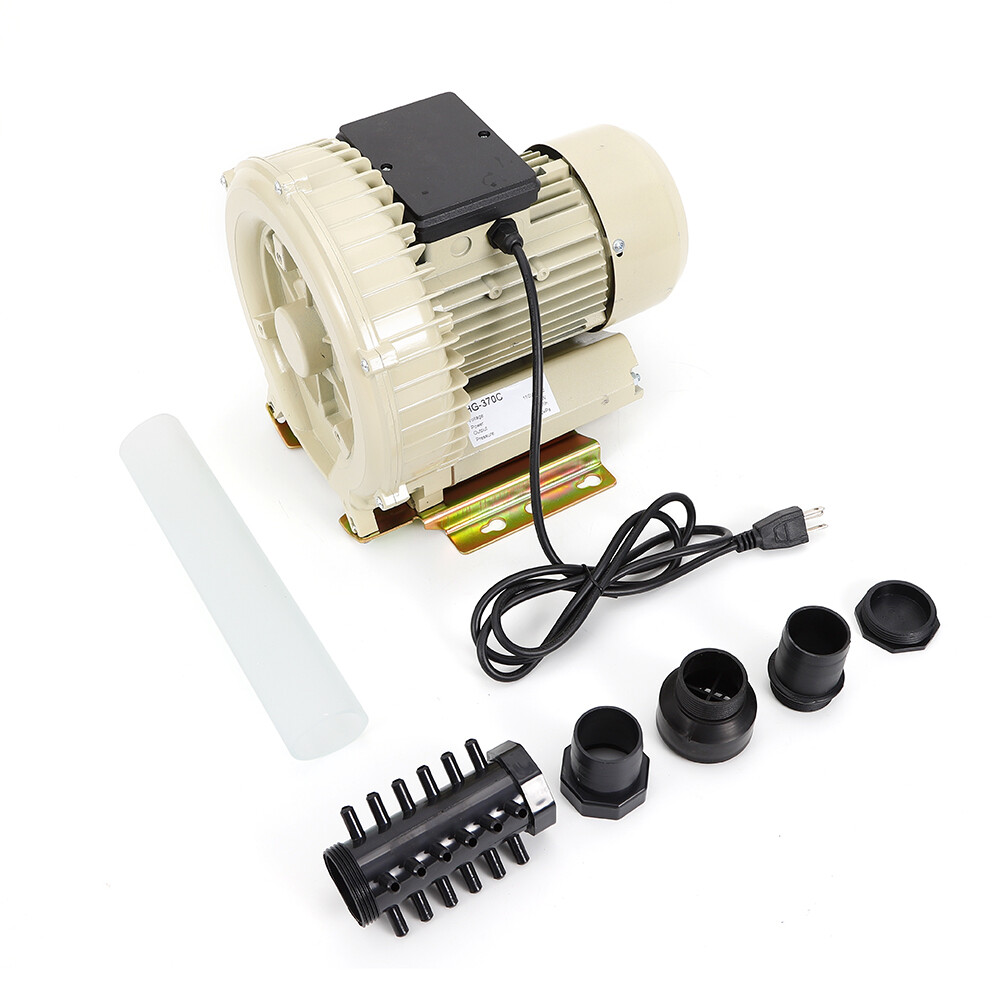 Air Pump Blower Oxygen Aerator Aquarium Fish Tank Pond Aquaculture 370W 110V New