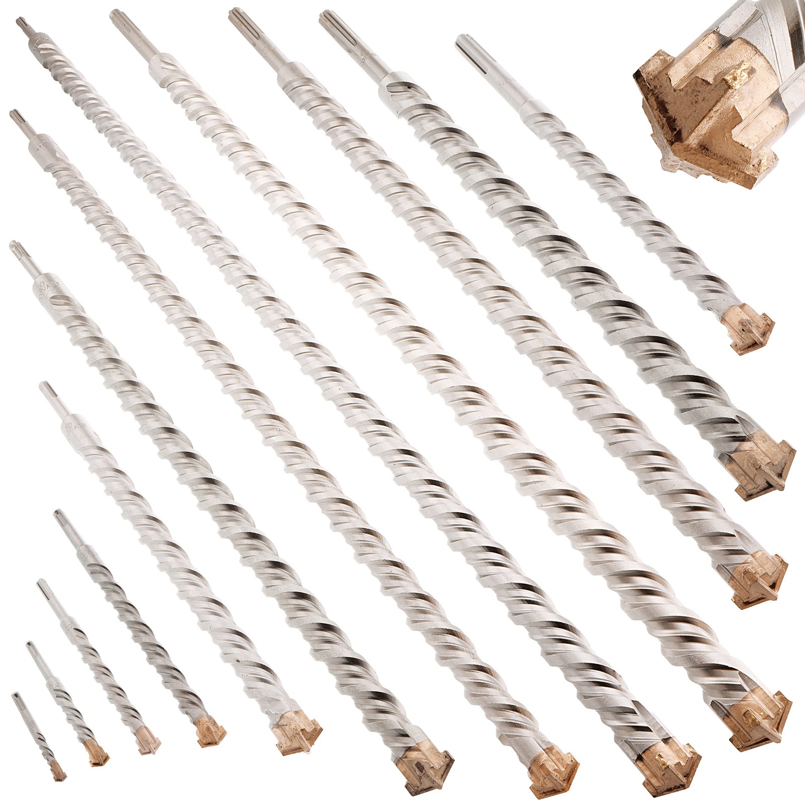 Concrete Drill SDS PLUS / MAX Ø 5-40mm Stone Steel Concrete Impact Drill up to 1 METER