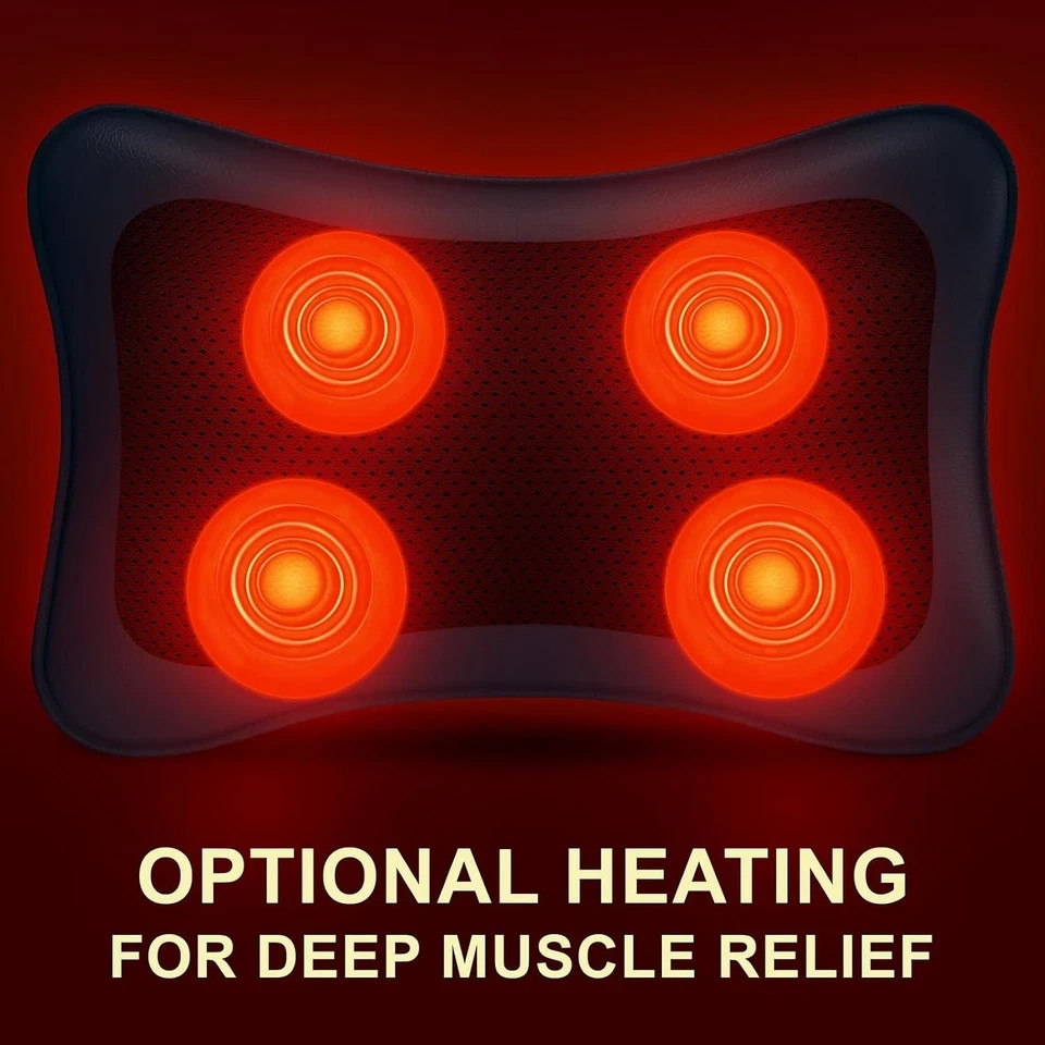 3 In 1 Electric Lumbar Support Pillow Smooth Spine Triple Fusion Back Massager