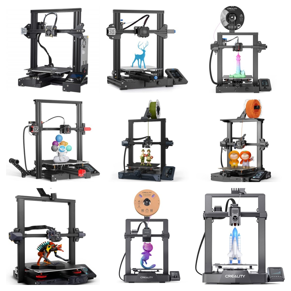 Creality 3D Printer Ender 3/3V2/3NEO/3V2 NEO/3S1/3S1 PRO/3S1 PLUS/3V3 KE/3V3 SE