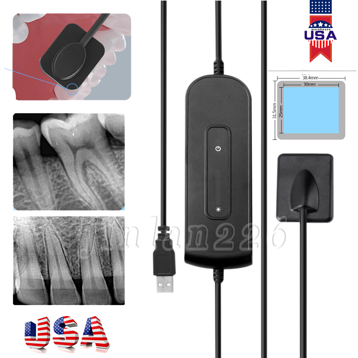 Intra Oral Rayos X Dental ray Sensor With SoftwareImage Sensor Size 2