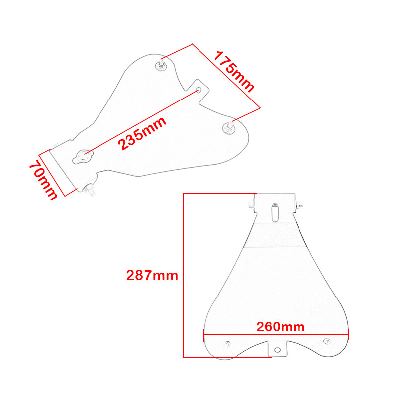 Bobber Motorcycle Solo Seat Spring Kit For Honda Shadow Spirit VT 1100 750