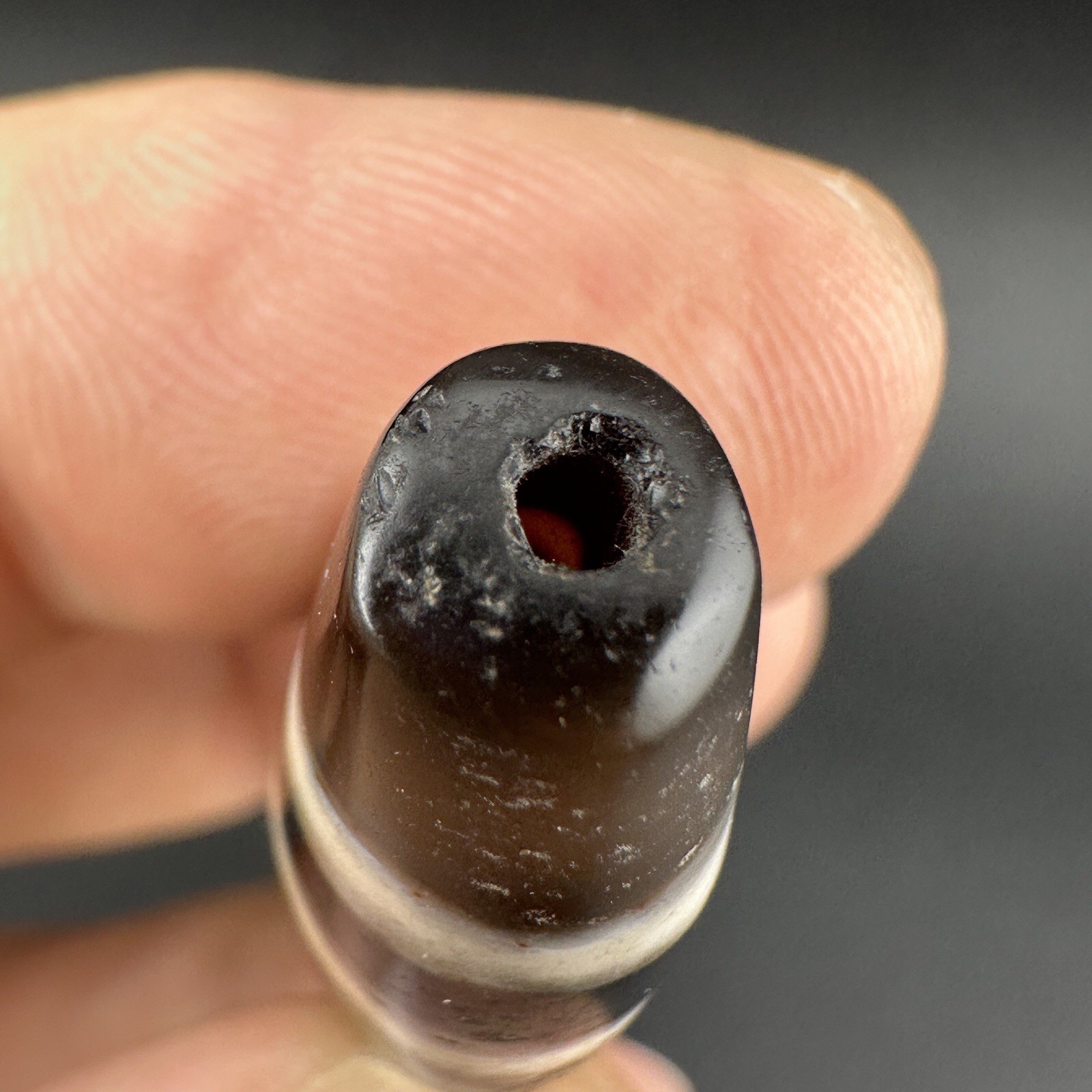 Tibetan Buddhism Agate 4 Stripe Horn Bead Totem Dzi Bead Amulet Pendant