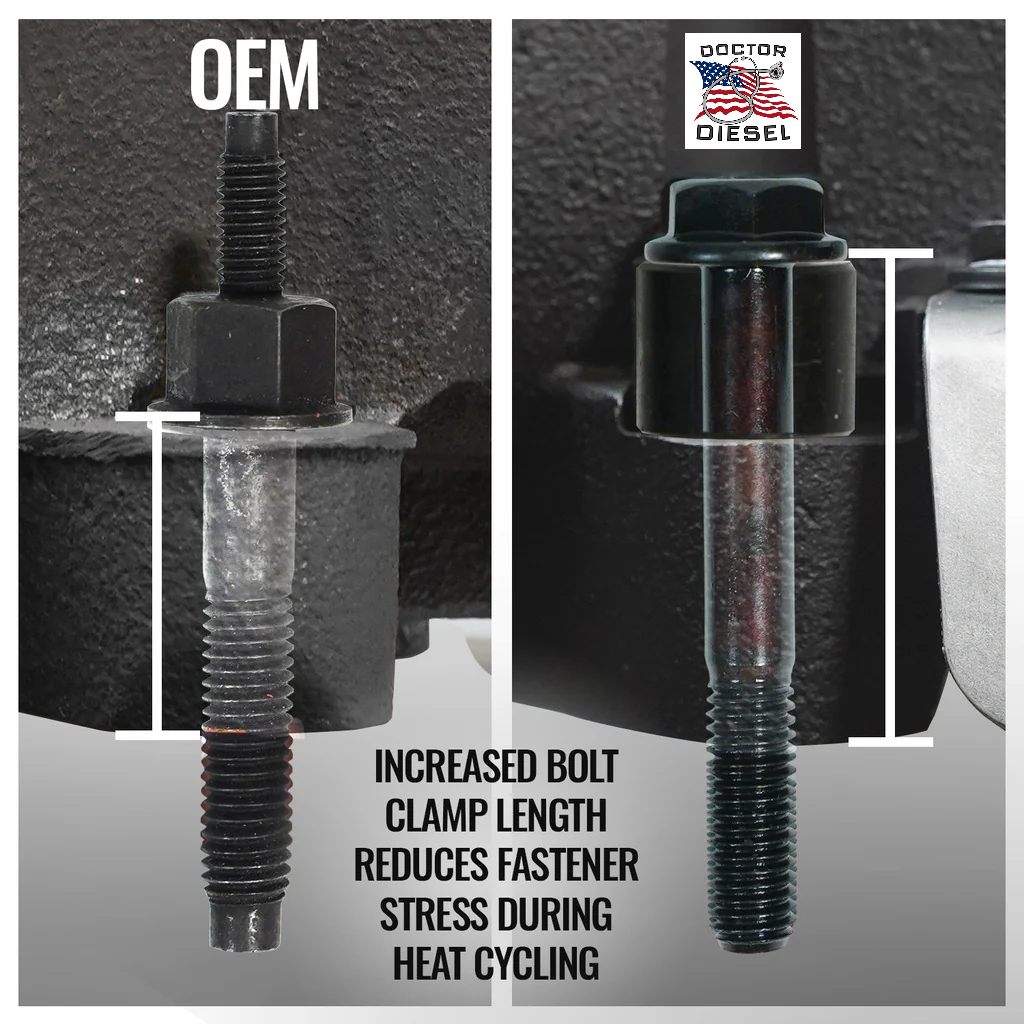 Upgraded Exhaust Manifold Kit for 2009-2024 Dodge Ram 1500 2500 3500 5.7L Hemi