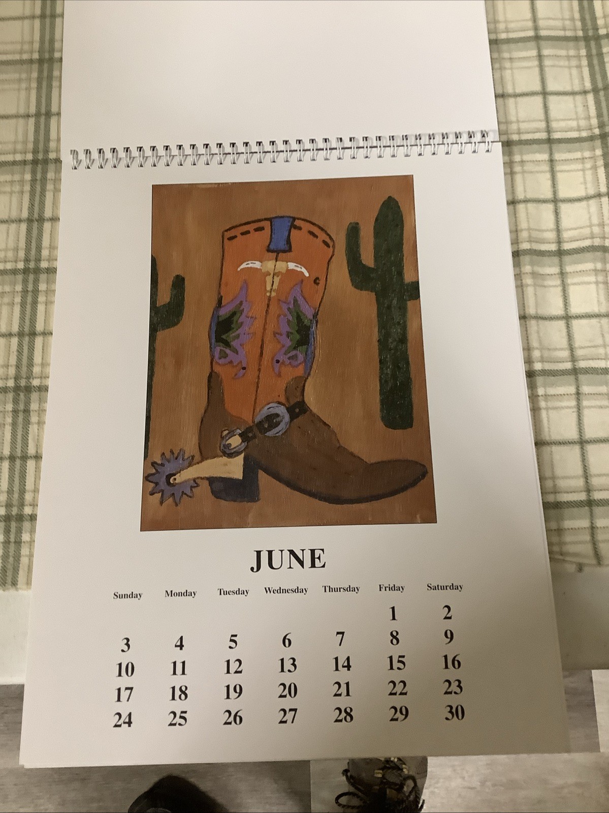 Rare Arnold Schwarzenegger 2007 Holiday Calendar Of His Art W/ Signed Letter