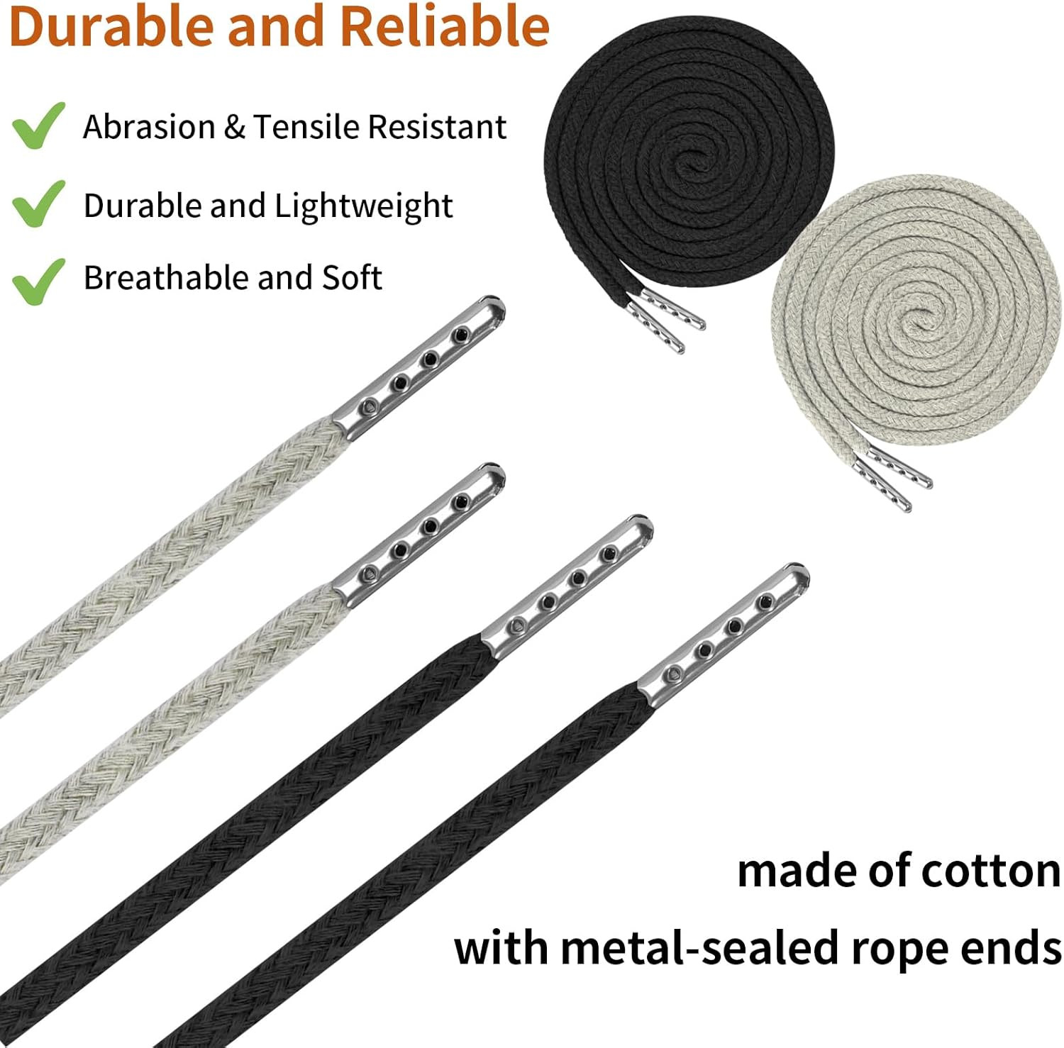 12 Pcs Drawstring for Sweatpants 60 Inch Hoodie String Replacement Drawstri...