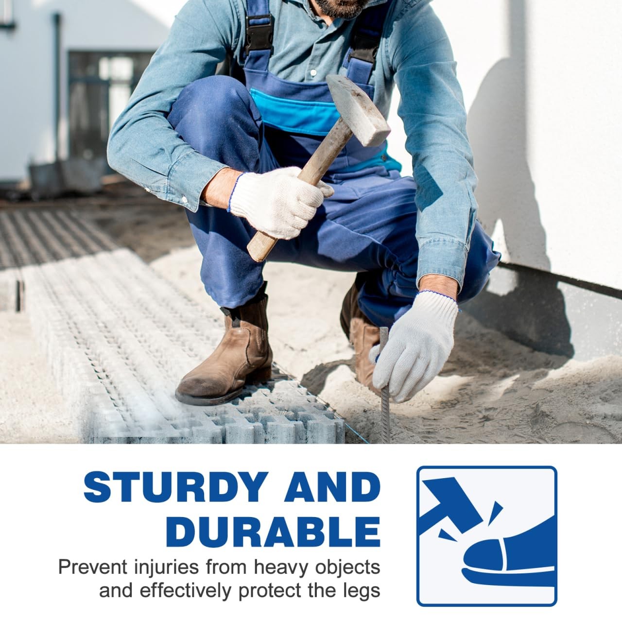 Steel Toe Guards, 1 Pair Inserts for Shoes, Work Protector Caps Safety