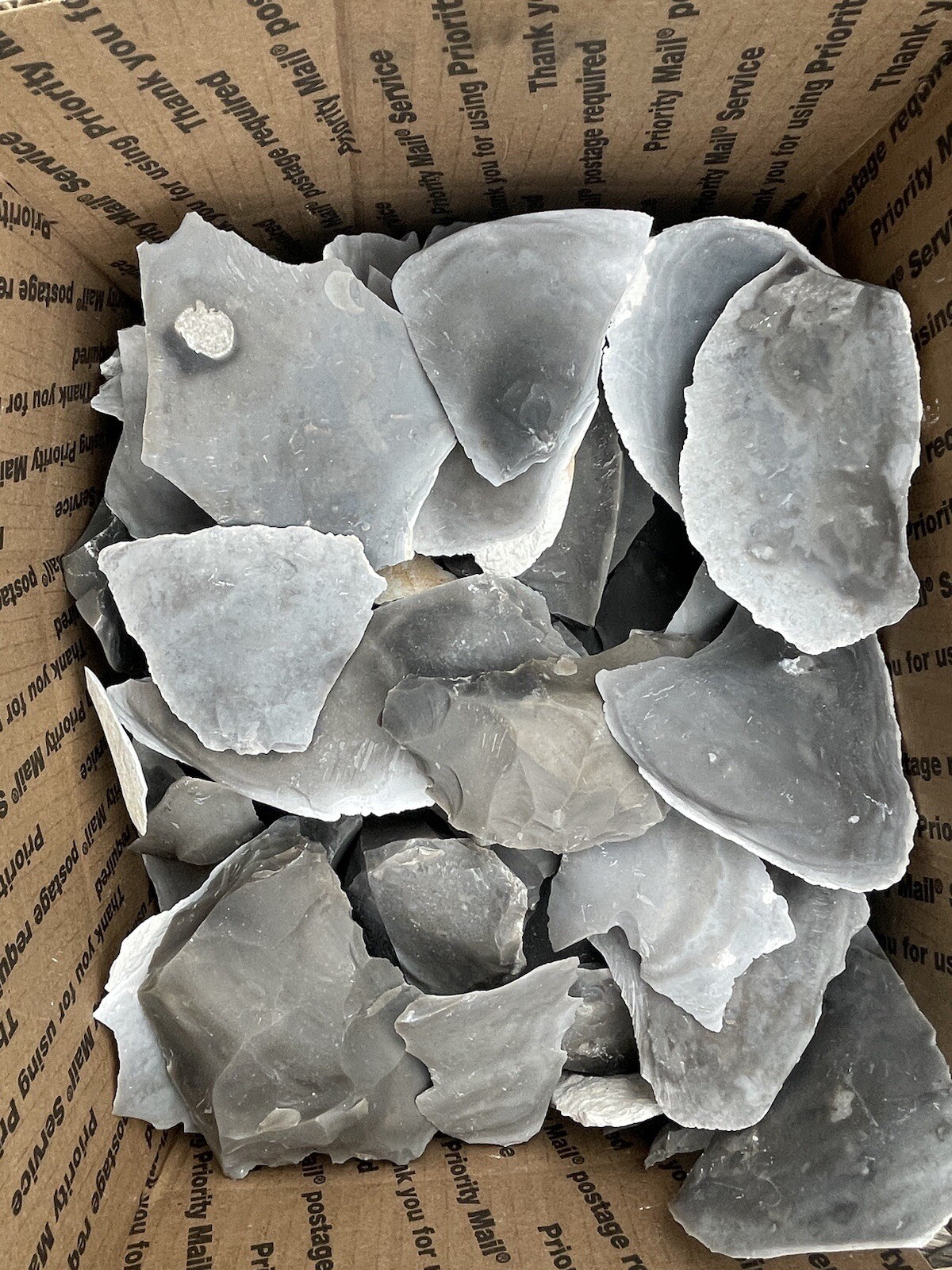 3 Pounds Of High Quality Heat Treated Georgetown ( Big Spalls) Flint Knapping