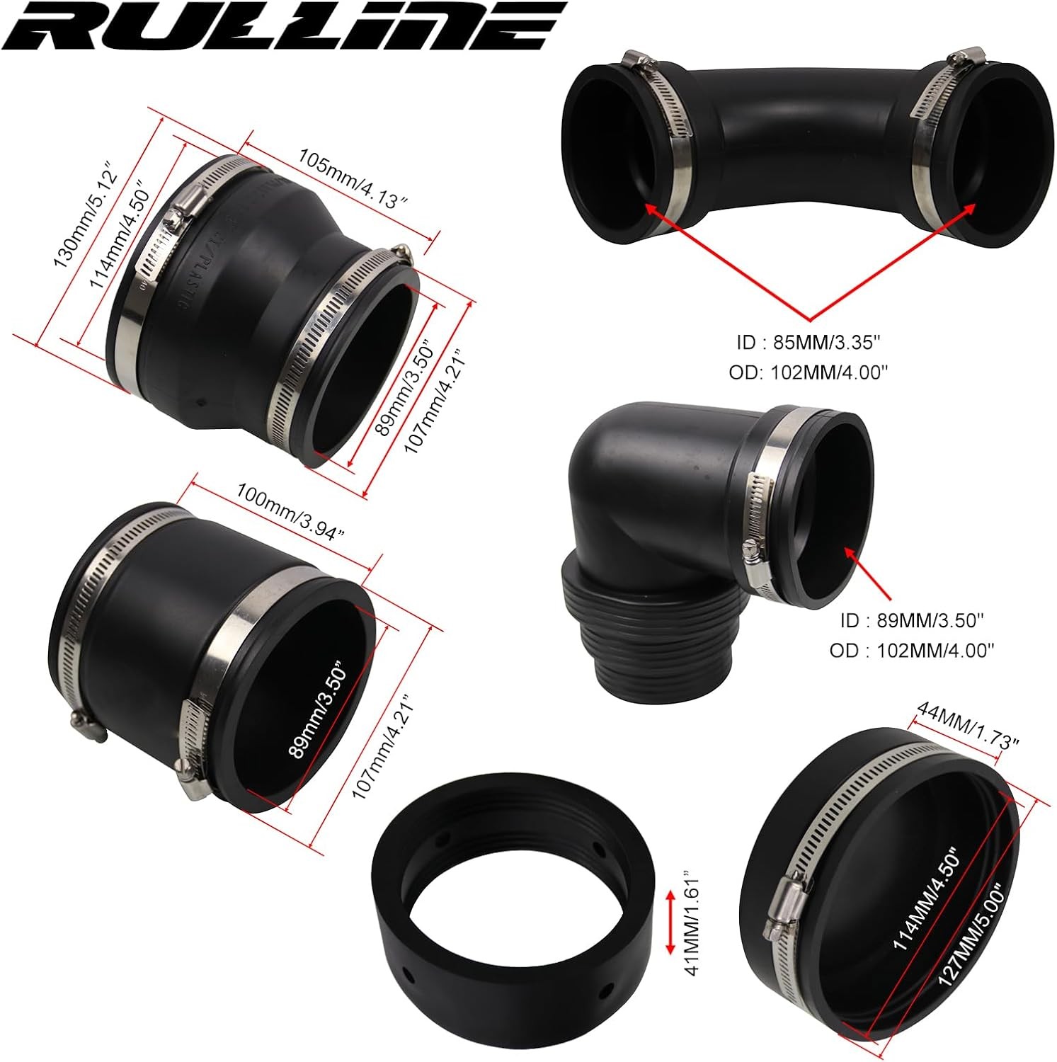 RV and Camper Sewer Waste Plumbing Connection System Kit Compatible with 3" PVC