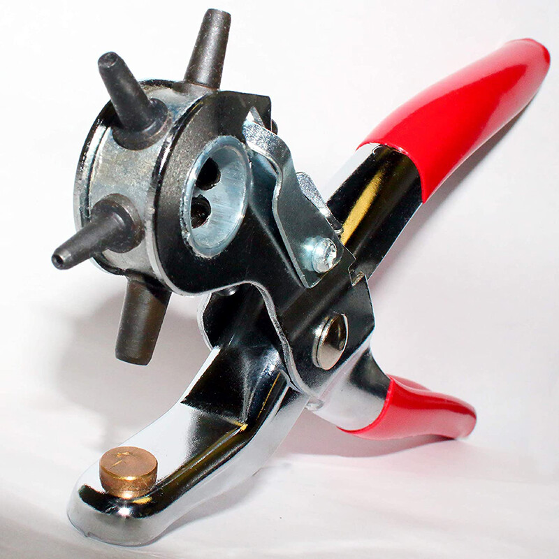 Leather Hole Punch Belt Tool 6 Sizes Puncher Revolving Pliers Heavy Duty
