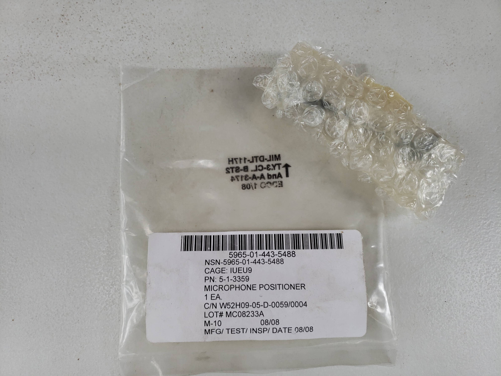 🇺🇸NEW M45 Gas Mask VPU Microphone Positioner NSN 5965-01-443-5488 / 5-1-3359