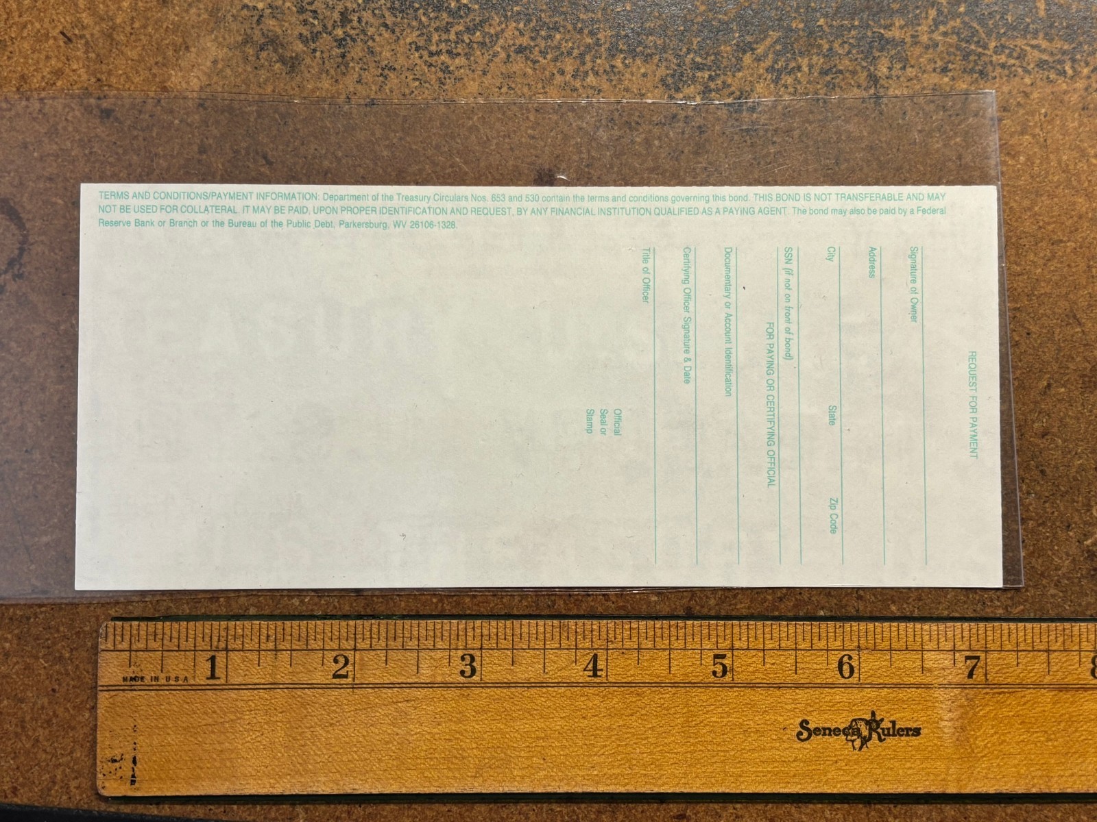 1972 1962 Series E $1000 SAVINGS BOND Abraham Lincoln Kansas City