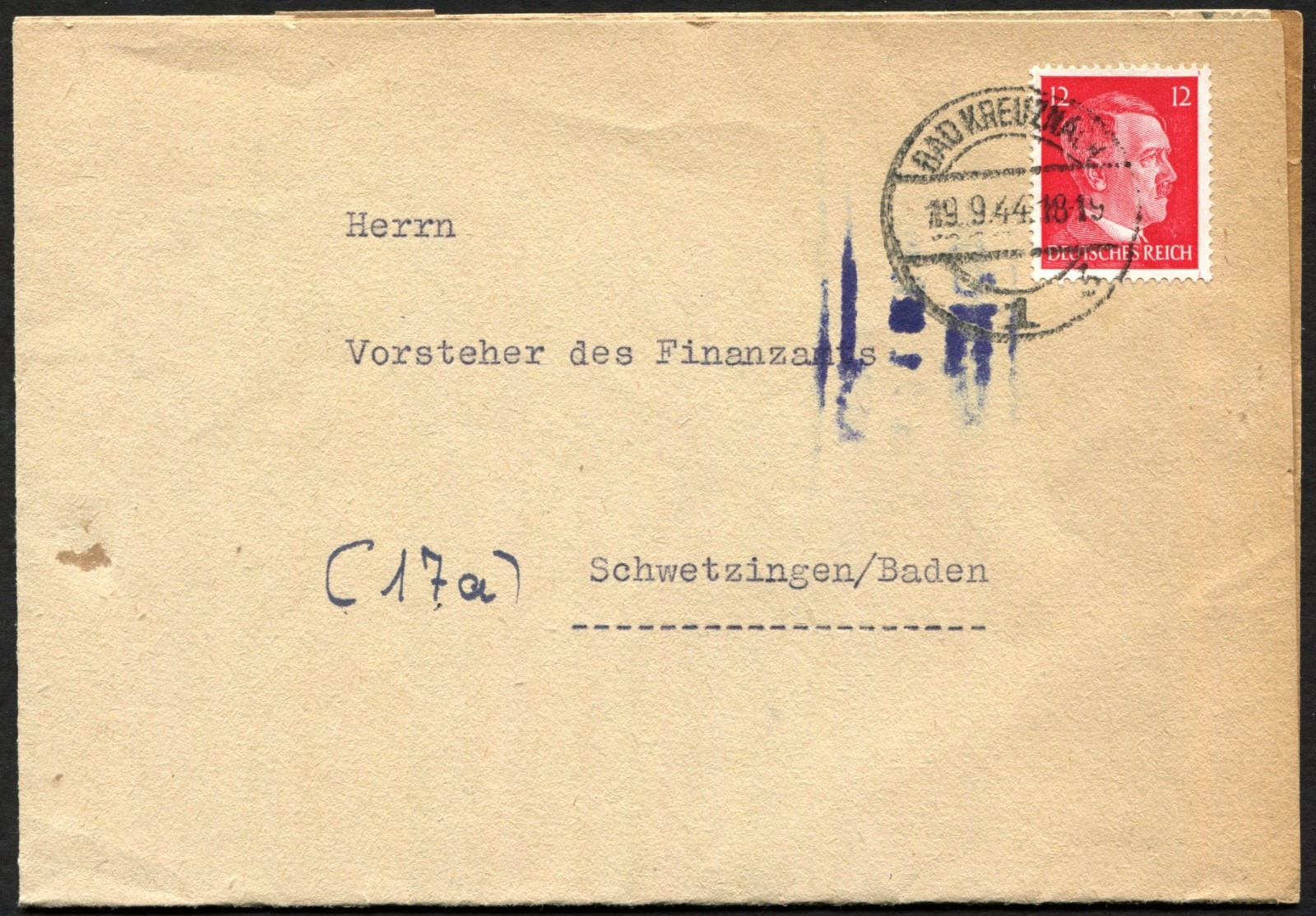 1944 WWII German Red Cross Nurse Repatriated from American POW Exchange Letter